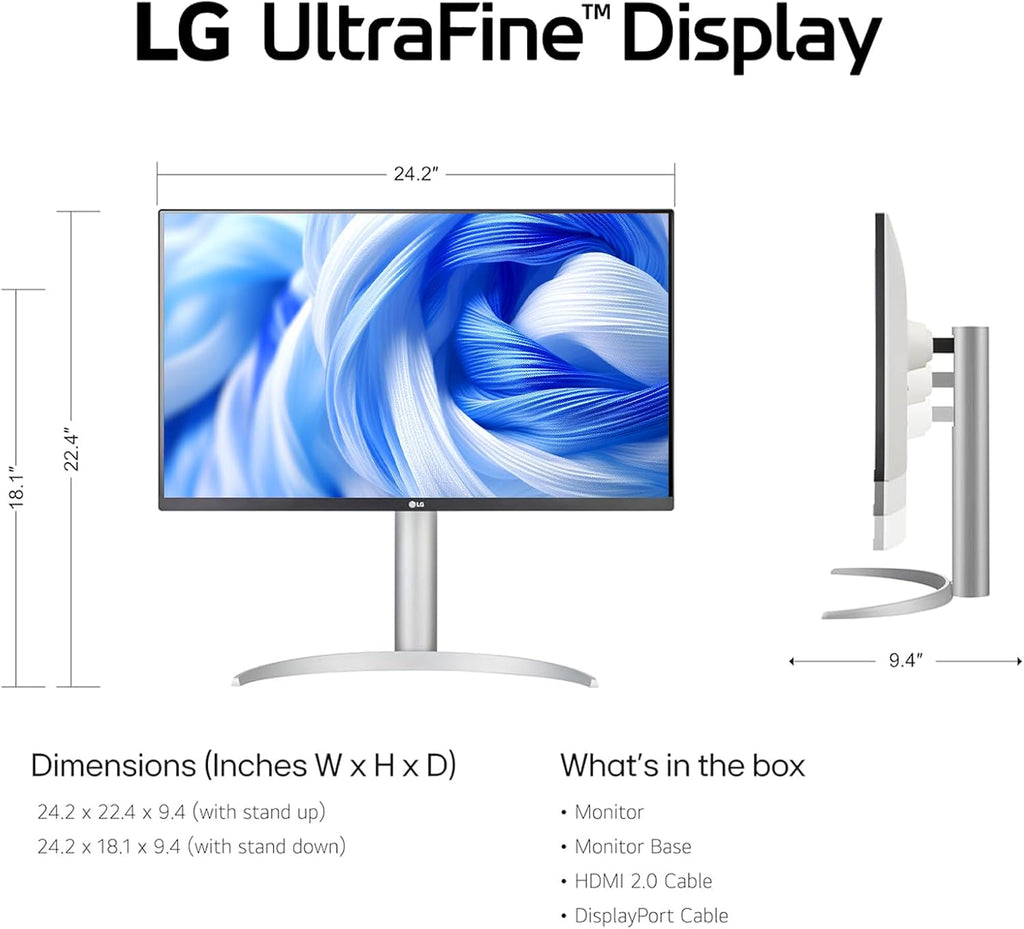 LG 34 Inch UltraWide Monitor, WQHD (3440x1440) Curved Display, 100Hz, sRGB 99%, HDR10, Dynamic Action Sync, Black Stabilizer, PBP, Dual Controller,Auto Input Switch, 1 x DisplayPort, 2 x HDMI, Black