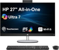 HP AI PC All-in-One Desktop 27" Touch IPS FHD Display, Intel Ultra 7-255U | ME2 Customized, 32GB/64GB DDR5,1TB/2TB SSD, FHD+IR Webcam, RJ-45, HDMI, Win 11 Pro) w/Wireless Keyboard & Mouse