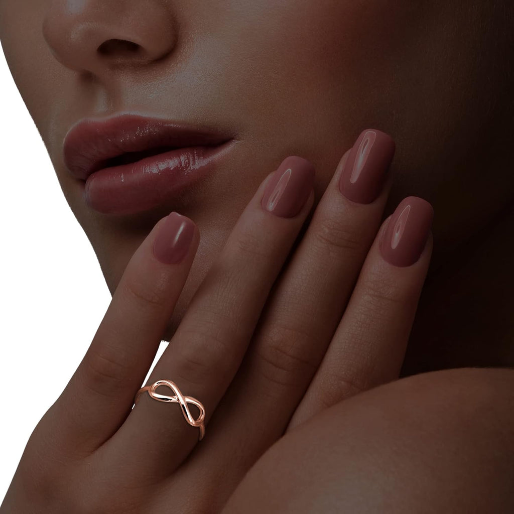 Bow Rings Infinity Rings for Women in Sterling Silver or 14k Gold - Fine Bow Jewelry Ribbon Ring - Valentines Day Bow Ring Gift for Her