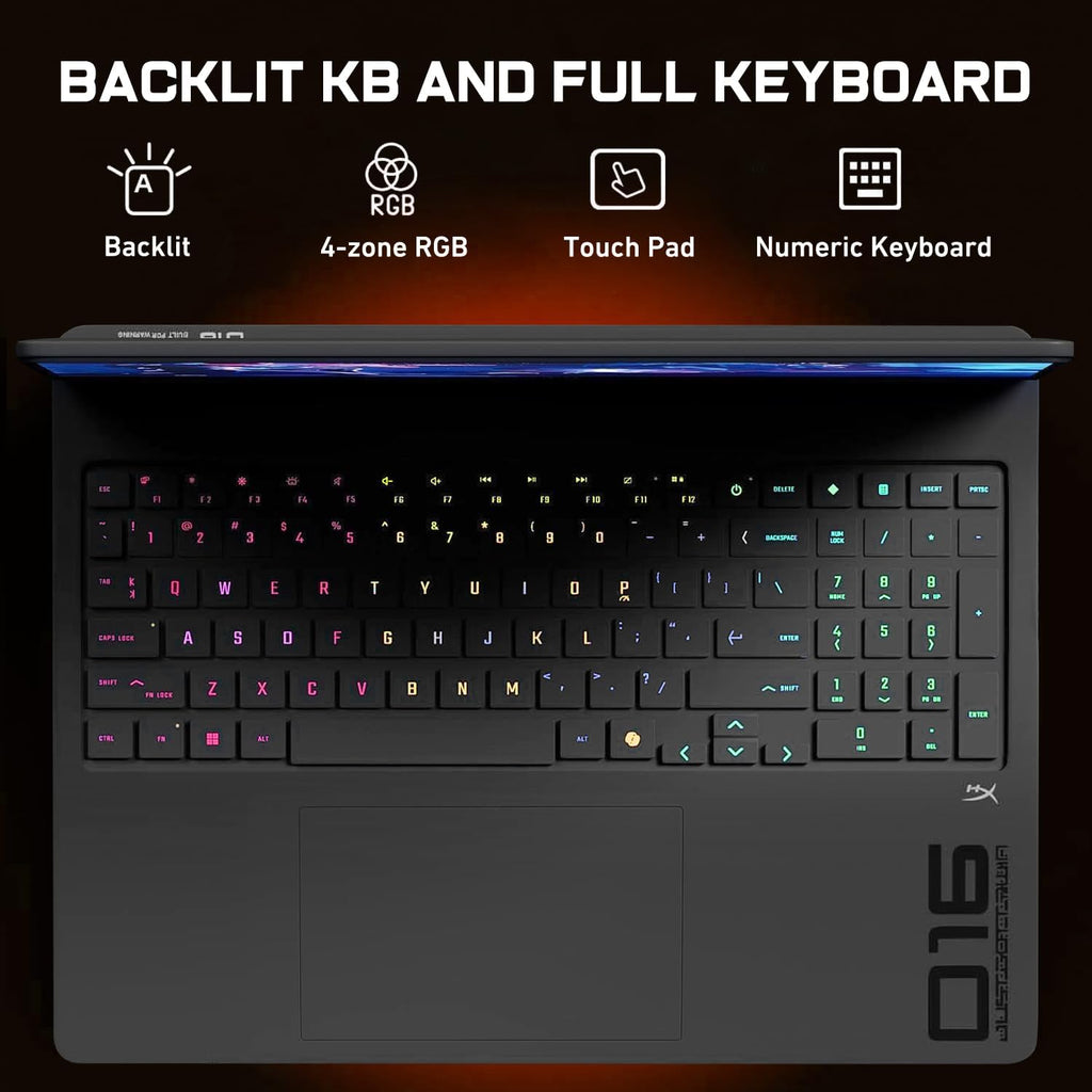 HP OMEN 16 RTX 5070 AMD Ryzen 9 240Hz QHD+ 2560x1600 RGB Gaming Laptop | AMD Ryzen 9 8940HX, Customized 16-64GB DDR5, 1-4TB SSD, 4-Zone RGB KB, Low Blue Light, Long Battery Life, Windows 11 Home