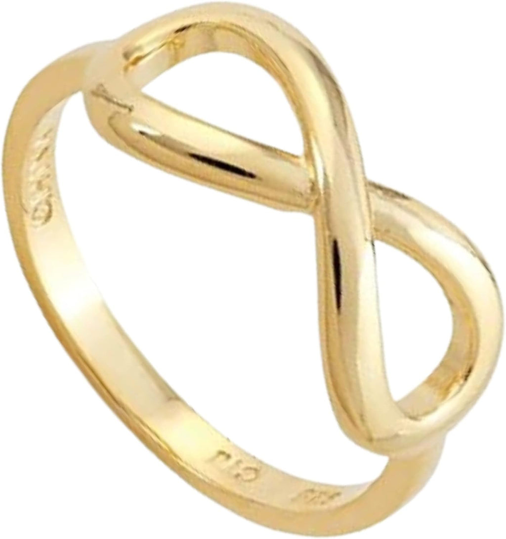 Bow Rings Infinity Rings for Women in Sterling Silver or 14k Gold - Fine Bow Jewelry Ribbon Ring - Valentines Day Bow Ring Gift for Her