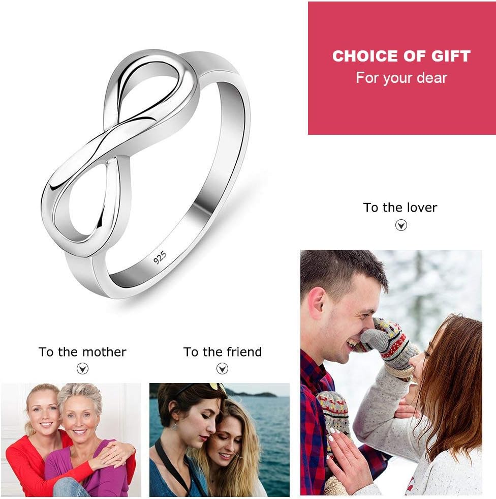 Lam Hub Fong Personalized Infinity Ring with Names for Women | Personalize this infinity ring with names or words to create a matching friendship keepsake for someone special