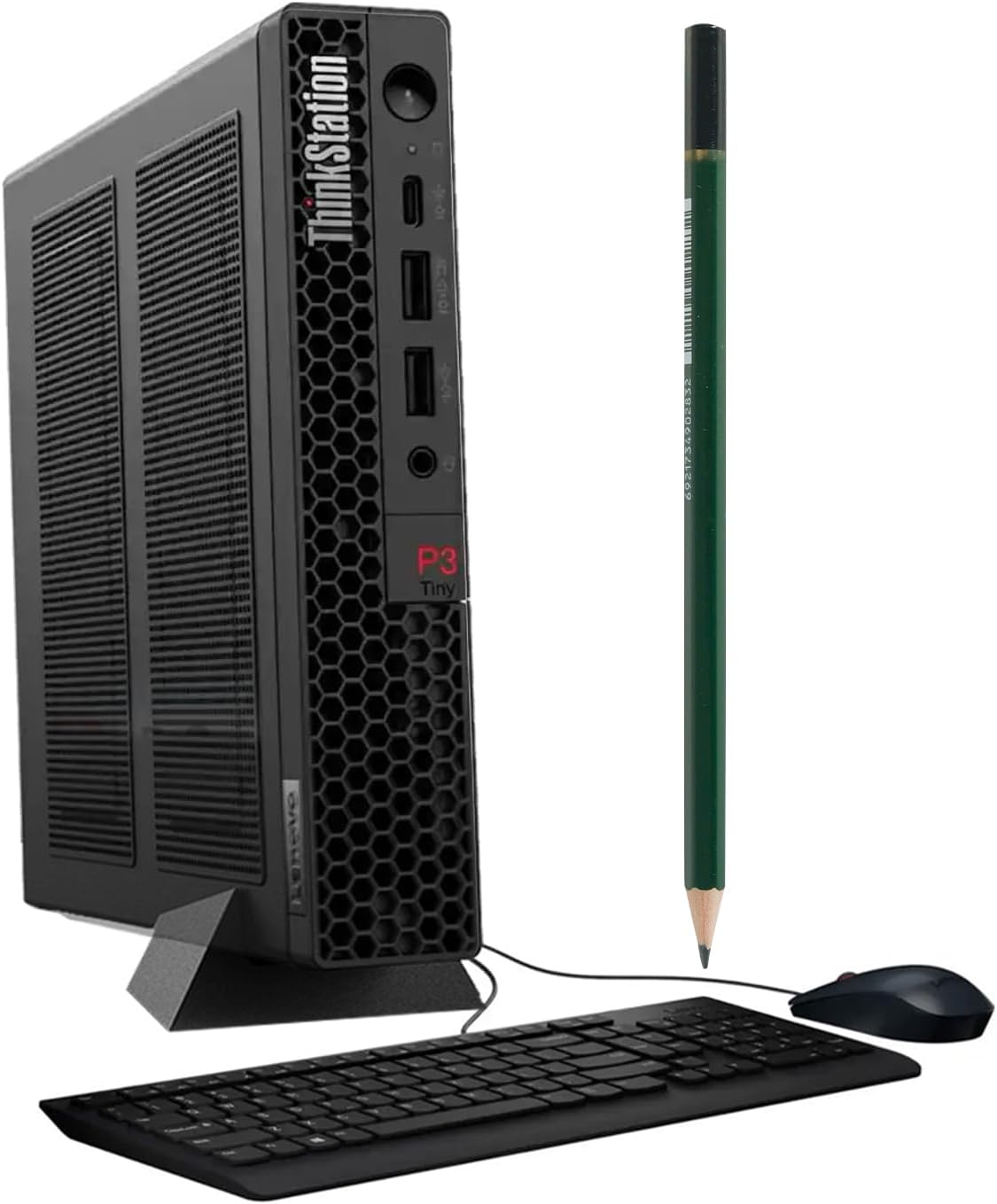 Lenovo ThinkStation P3 Tiny Mini Desktop PC, Intel 14-core i5-13500 | ME2 Customized 8GB/16GB/32GB DDR5, 256GB/512GB/1TB SSD, Intel UHD 770, WiFi 6E, RJ-45, BT 5.3, Win 11 Pro)w/USB KB & Mouse