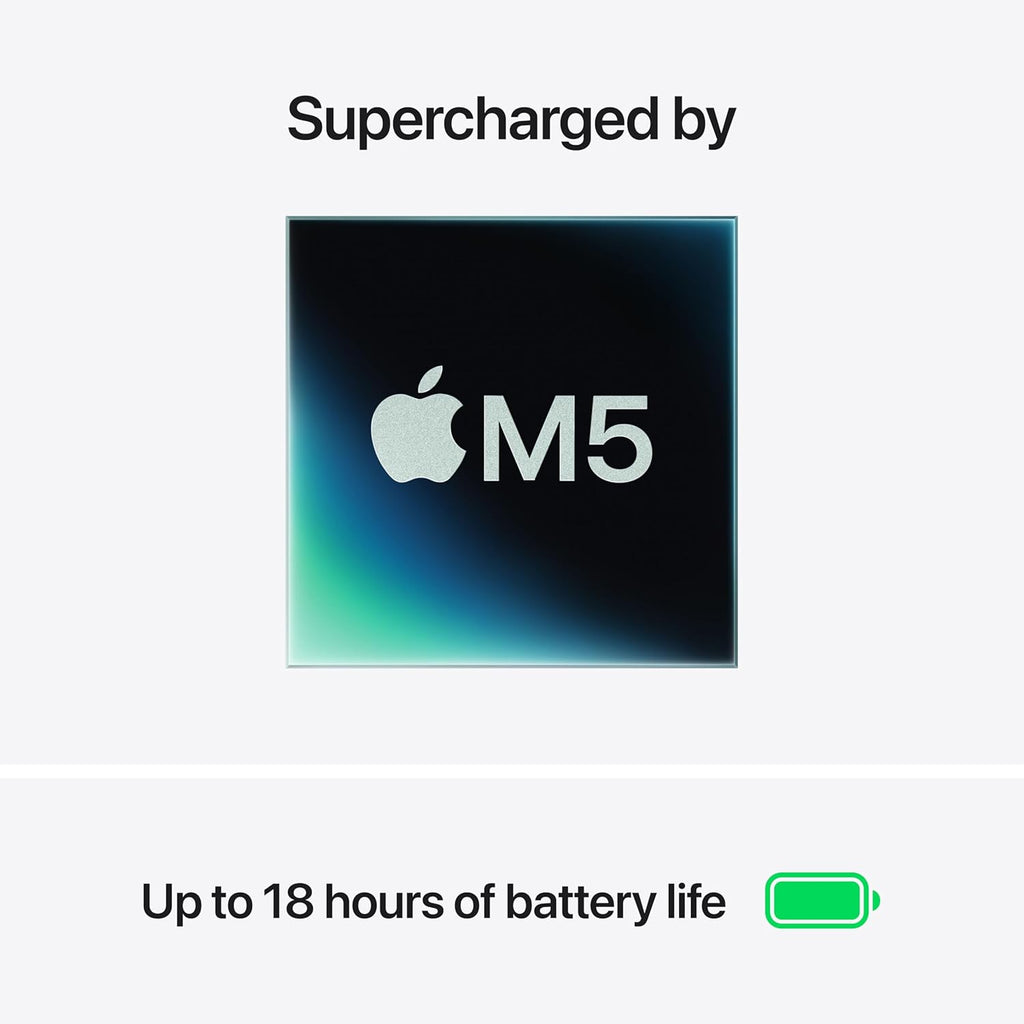Apple 2026 MacBook Air 13-inch Laptop with M5 chip: Built for AI, 13.6-inch Liquid Retina Display, 16GB Unified Memory, 512GB SSD, 12MP Center Stage Camera, Touch ID, Wi-Fi 7; Sky Blue