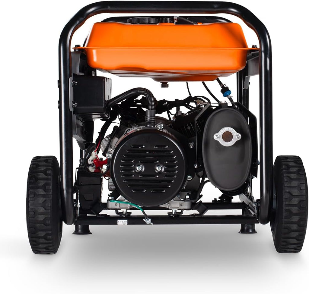 Generac 12,500 Starting Watt Tri-Fuel Portable Generator, Electric Start | Gas, Propane, Or Natural Gas Fuel Options, COsense CO Detection, 9.5 Hour Runtime, Emergency Home Backup, 49 State Compliant