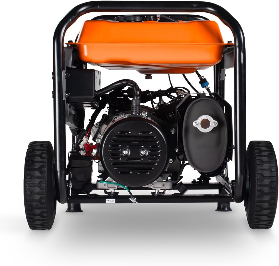 Generac 12,500 Starting Watt Tri-Fuel Portable Generator, Electric Start | Gas, Propane, Or Natural Gas Fuel Options, COsense CO Detection, 9.5 Hour Runtime, Emergency Home Backup, 49 State Compliant