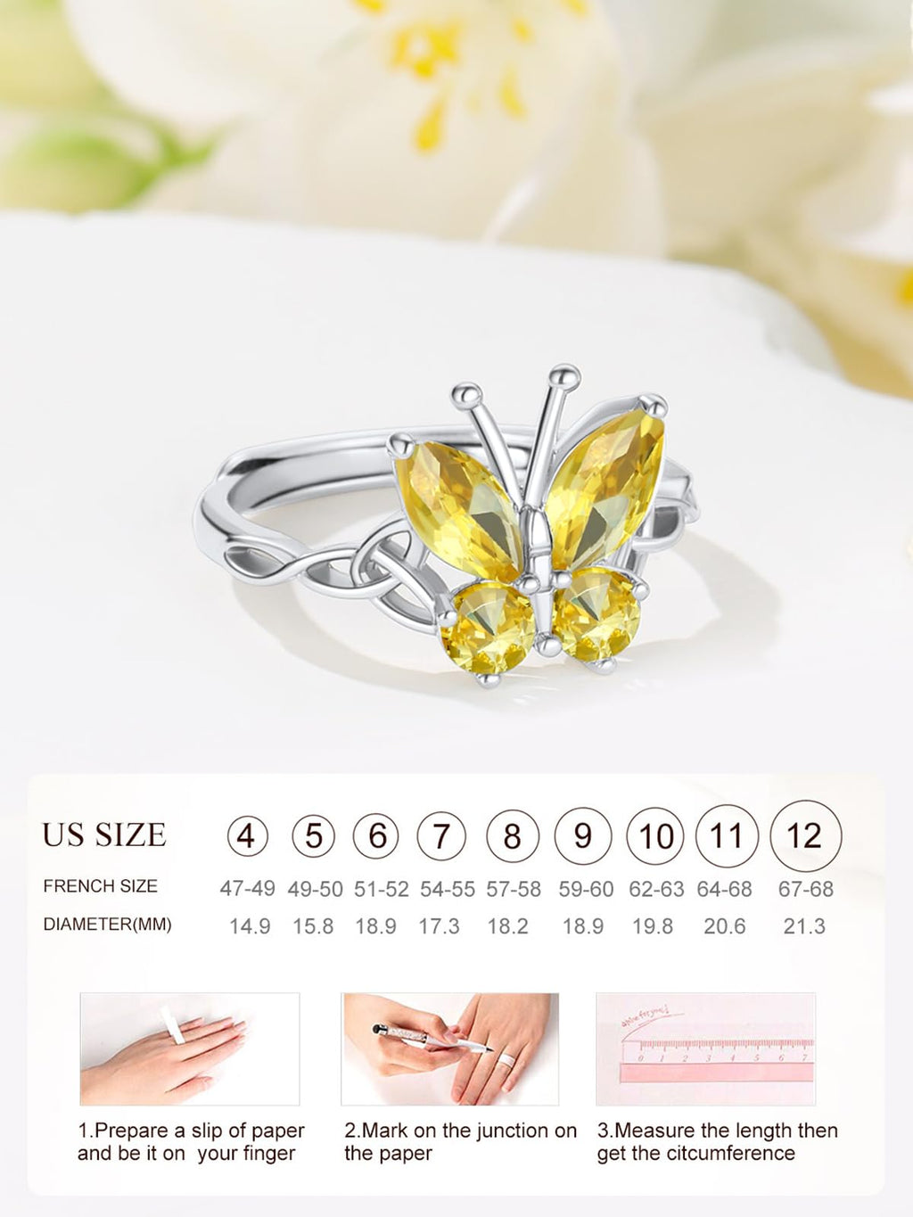 Custom4U Personalized Birthstone Rings for Women Promise Rings for Her | Sterling Silver Mothers Ring Customized Cubic Zirconia Wedding/Valentine's Day/Mother's Day Jewelry Gift for Mom Wife