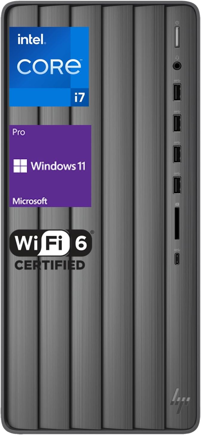 HP ProDesk 600 G6 MT Business Desktop PC Ultra-Quiet | Intel i5-10400F 6-Core (4.3GHz) | 16GB DDR4, 1TB NVMe SSD | GeForce GT 610 | WiFi Adapter | 9 USB Ports | Keyboard & Mouse | Windows 11 Pro