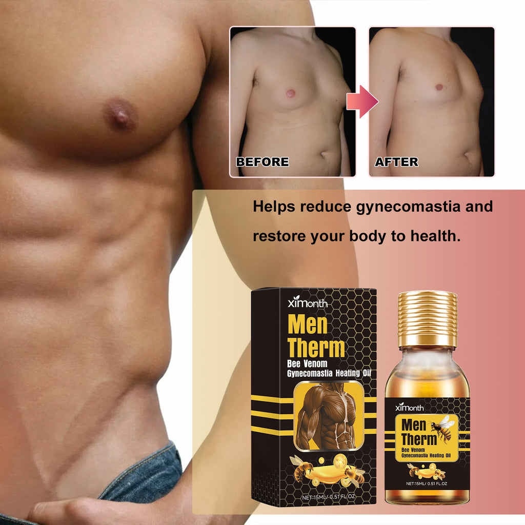 Ximonth Men's Breast Shaping Care Liquid (15ml) Enhances The Firmness And Luster Of The Chest Contour
