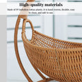 Rattan Cat Bed & House - Waterproof Wicker Cat Cave, Indoor Cat Hammock & Basket Set