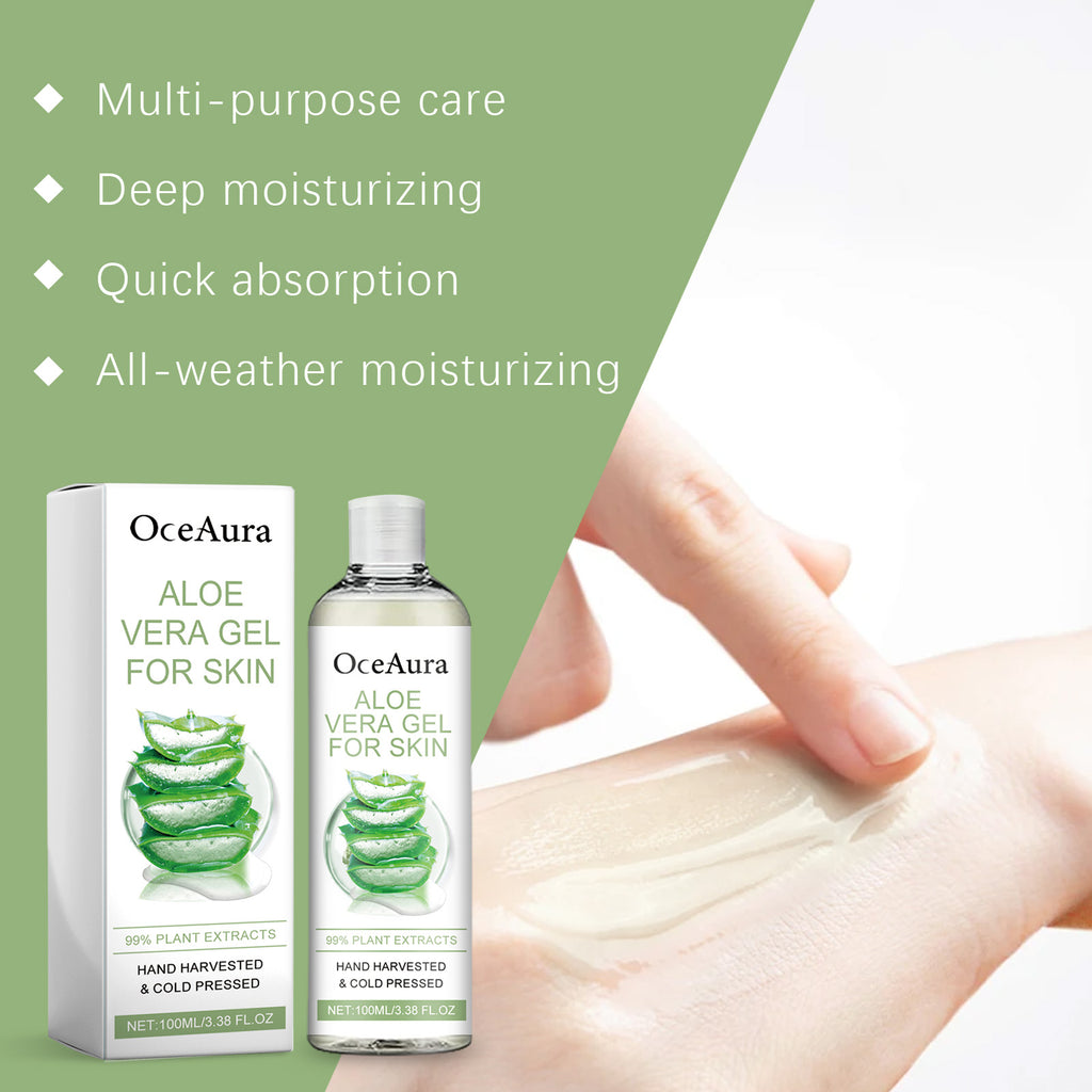 OceAura Moisturizing Aloe Vera Gel Moisturizes And Nourishes Skin After Sun