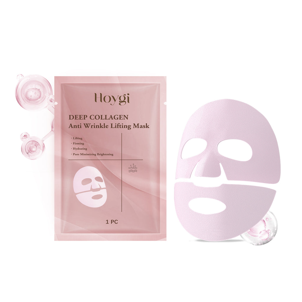 Hoygi Collagen Anti-Wrinkle Moisturizing Mask (Bag) Brightens, Rejuvenates And Nourishes Every Inch Of Skin With Radiance. Moisturizing Mask