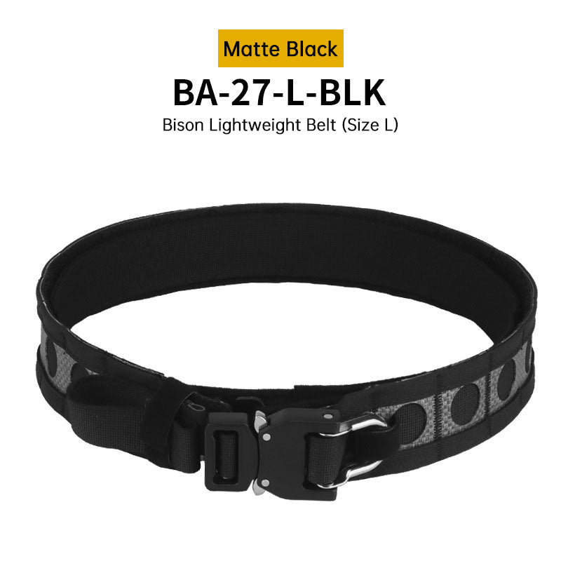 Tactical Two-Layer Battle Belt with Quick Detach Metal Buckle, MOLLE Hunting Combat Waist Belt for Airsoft Gear