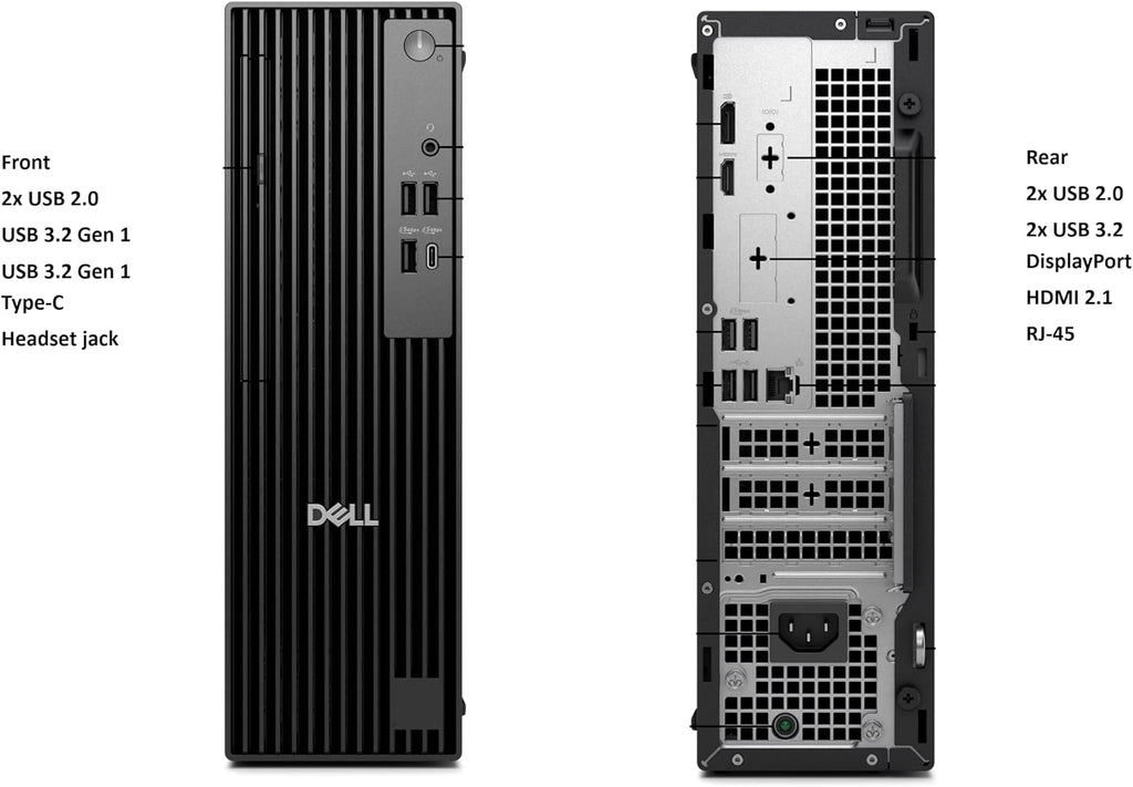 Dell Pro Slim QCS1250 (Next Gen OptiPlex 7000 SFF), Intel 14-Core i5‑14500 (> i7-13700T) Business Desktop, IST Computer Customized 16GB/32GB/64GB DDR5, 512GB/1TB SSD, DisplayPort, Ethernet, Win 11 Pro