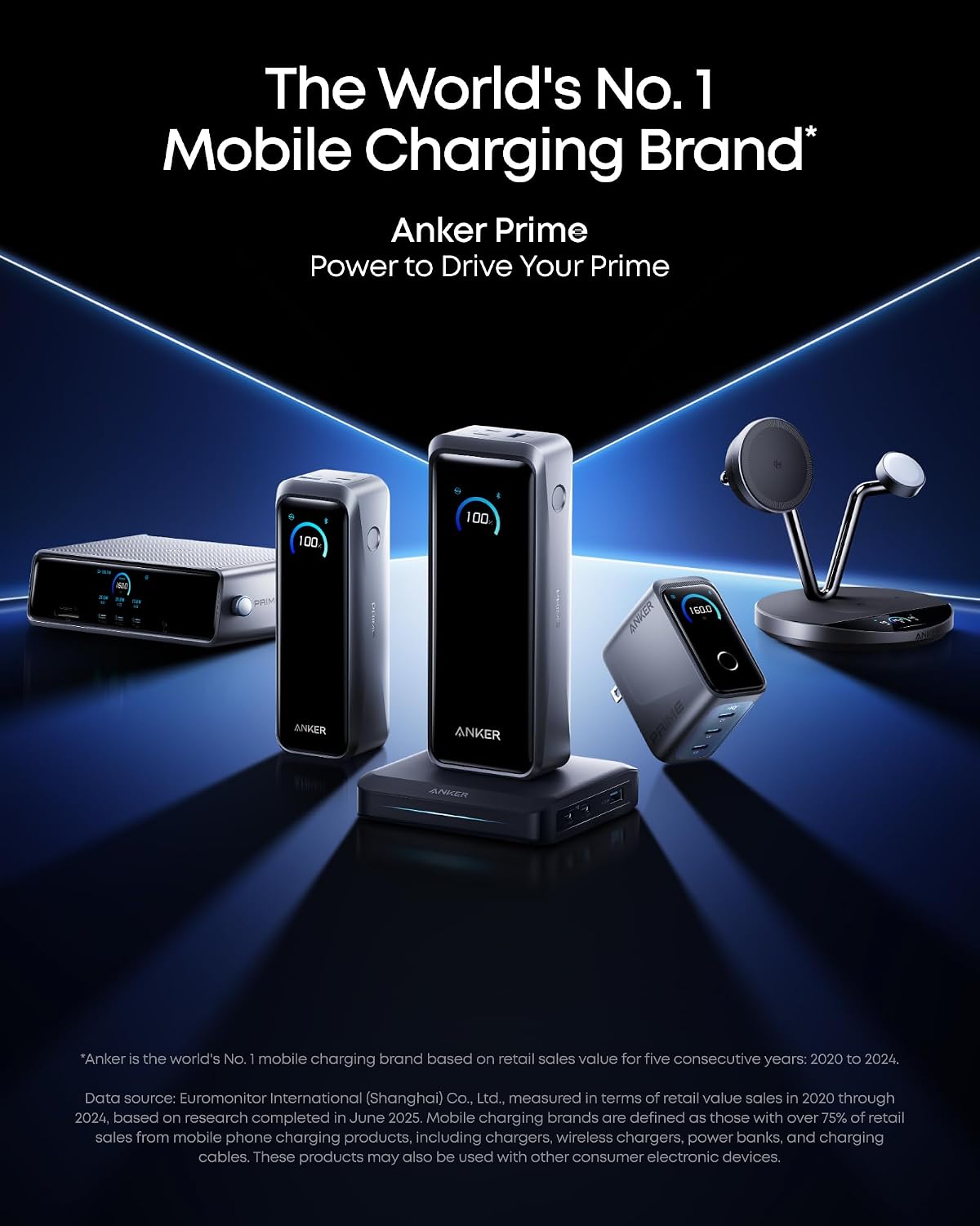 Anker Prime Power Bank, 26,250mAh 300W Fast Charging | 3-Port Portable Charger, Two-Way Charging, TSA-Approved, App Control, for MacBook, iPhone 17 / 16 Series (Base Not Included)