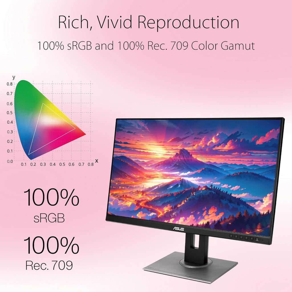ASUS TUF 24" Gaming Monitor, FHD 1080p, Fast IPS, 240Hz, 0.3ms, AMD FreeSync Premium, G-SYNC Compatible, 99% sRGB, ELMB Sync, Eye Care, DisplayPort, HDMI, VESA Mount, Tilt Adjustment, Black