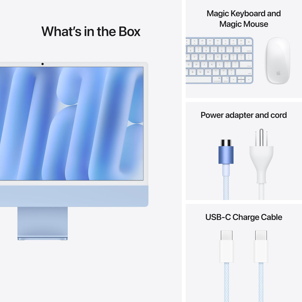 Apple 2024 iMac All-in-One Desktop Computer with M4 chip with 8-core CPU, 8-core GPU: Built for Apple Intelligence, 16GB Unified Memory, 256GB SSD Storage; Green with AppleCare+ (3 Years)