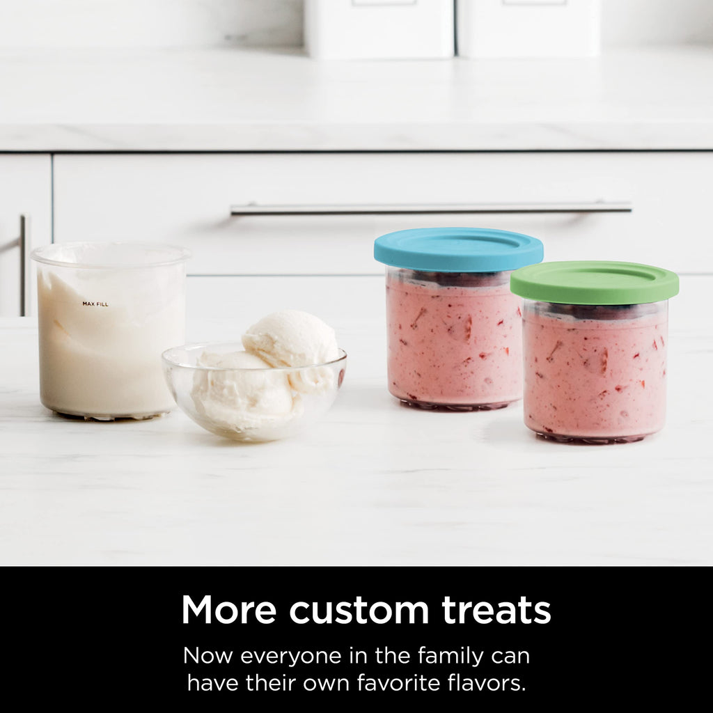 Ninja® CREAMi® 7-in-1 Ice Cream Maker, Ice Cream, Gelato & more, NC299AMZ | Ninja CREAMi transforms frozen bases into ice cream, sorbet and milkshakes at a button touch, from healthy to indulgent.