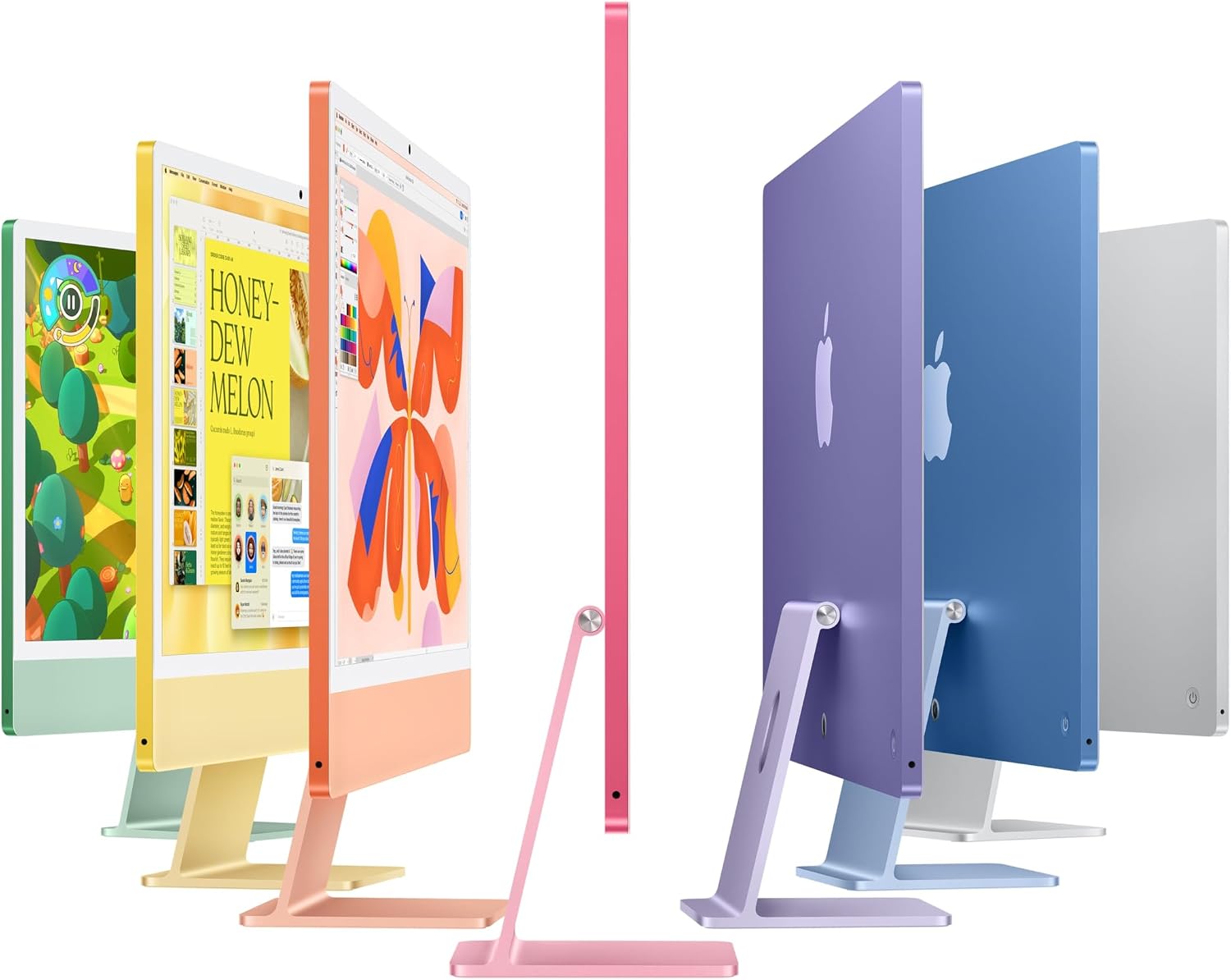 Apple 2024 iMac All-in-One Desktop Computer with M4 chip with 8-core CPU, 8-core GPU: Built for Apple Intelligence, 16GB Unified Memory, 256GB SSD Storage; Green with AppleCare+ (3 Years)
