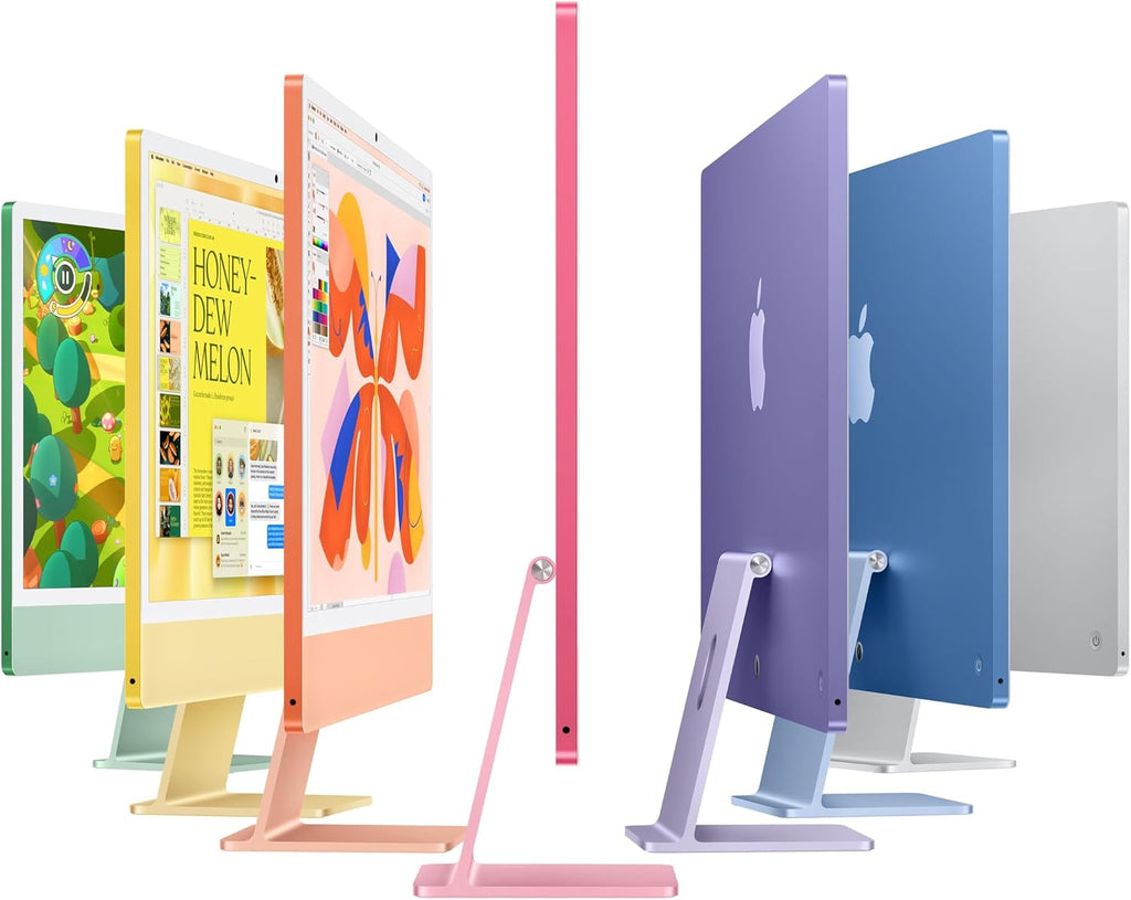 Apple 2024 iMac All-in-One Desktop Computer with M4 chip with 10-core CPU, 10-core GPU: Built for Apple Intelligence, 16GB Unified Memory, 256GB SSD Storage; Blue with AppleCare+ (3 Years)