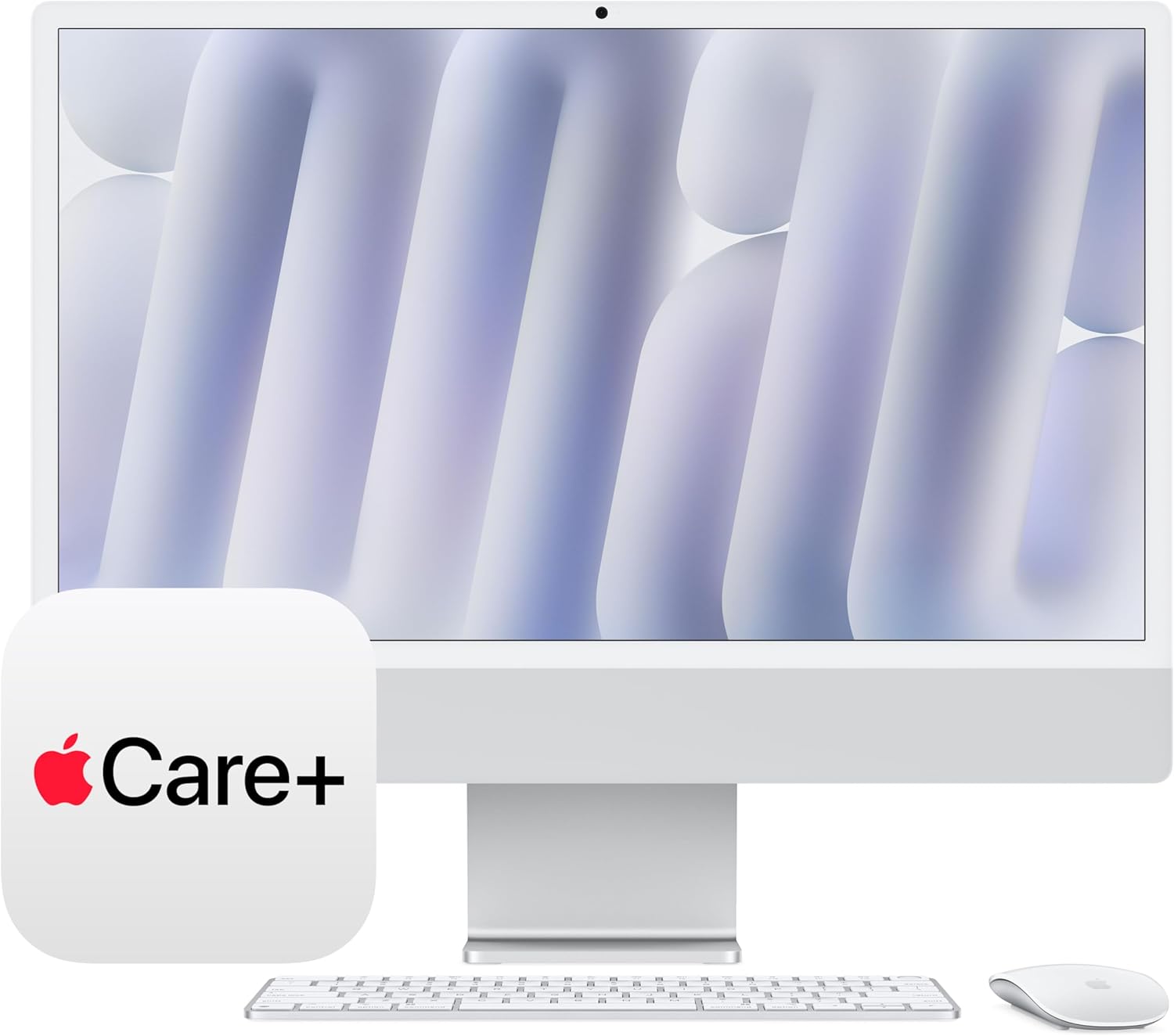 Apple 2024 iMac All-in-One Desktop Computer with M4 chip with 10-core CPU, 10-core GPU: Built for Apple Intelligence, 16GB Unified Memory, 256GB SSD Storage; Blue with AppleCare+ (3 Years)