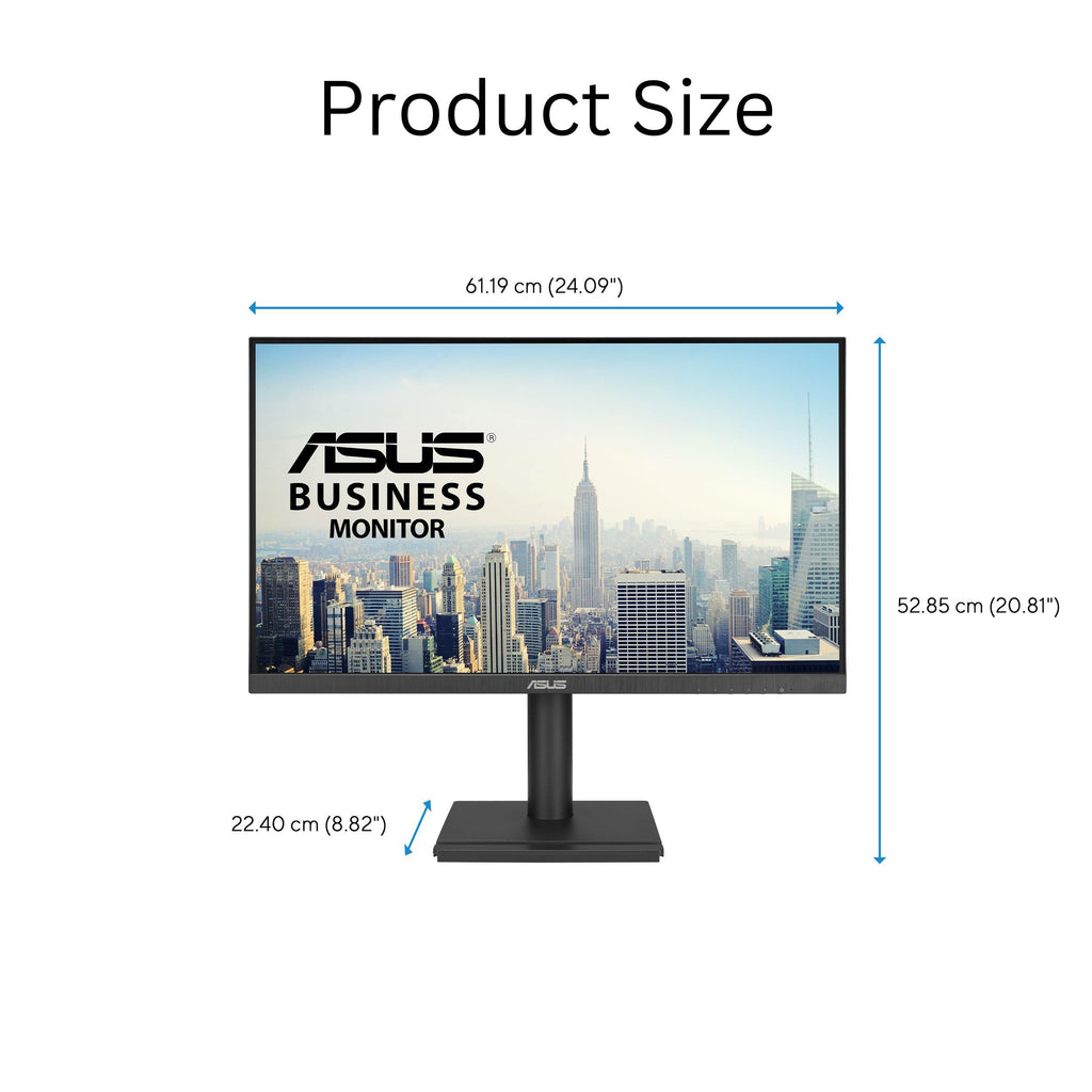 ASUS 27" Computer Monitor (VA279QG) - Full HD, IPS, 120Hz, 1ms MPRT, Adaptive-Sync, Eye Care, Low Blue Light, Flicker Free, HDMI, DisplayPort, VGA, Speakers, VESA Mountable, 99% sRGB, 3yr Warranty