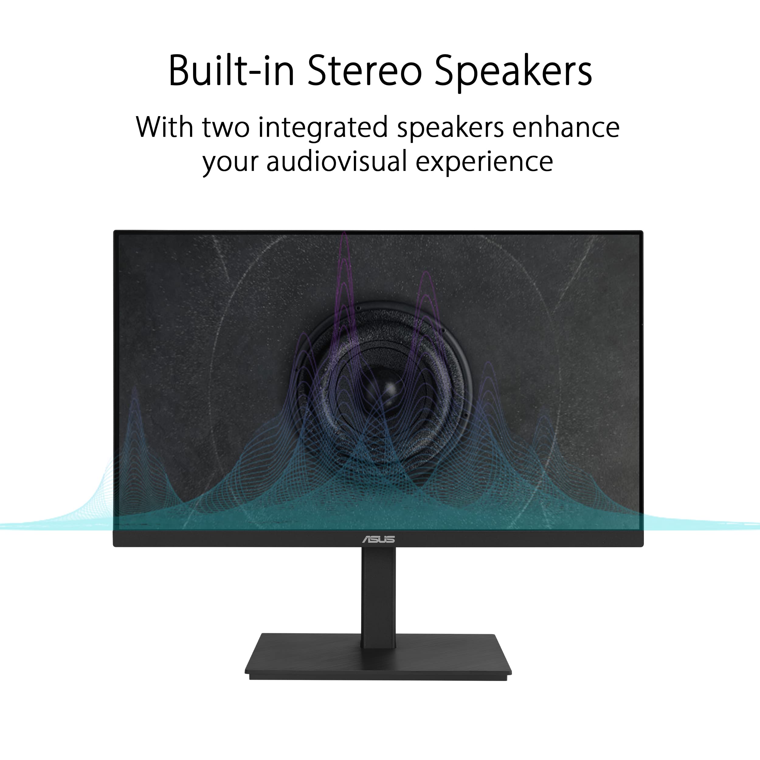 ASUS 27" Computer Monitor (VA279QG) - Full HD, IPS, 120Hz, 1ms MPRT, Adaptive-Sync, Eye Care, Low Blue Light, Flicker Free, HDMI, DisplayPort, VGA, Speakers, VESA Mountable, 99% sRGB, 3yr Warranty
