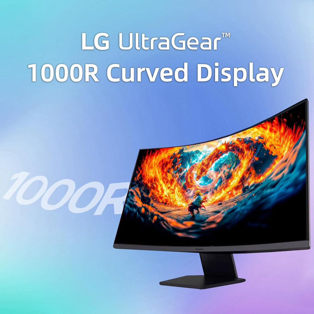 LG 34 Inch UltraWide Monitor, WQHD (3440x1440) Curved Display, 100Hz, sRGB 99%, HDR10, Dynamic Action Sync, Black Stabilizer, PBP, Dual Controller,Auto Input Switch, 1 x DisplayPort, 2 x HDMI, Black