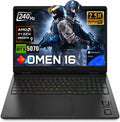HP OMEN 16 RTX 5070 AMD Ryzen 9 240Hz QHD+ 2560x1600 RGB Gaming Laptop | AMD Ryzen 9 8940HX, Customized 16-64GB DDR5, 1-4TB SSD, 4-Zone RGB KB, Low Blue Light, Long Battery Life, Windows 11 Home