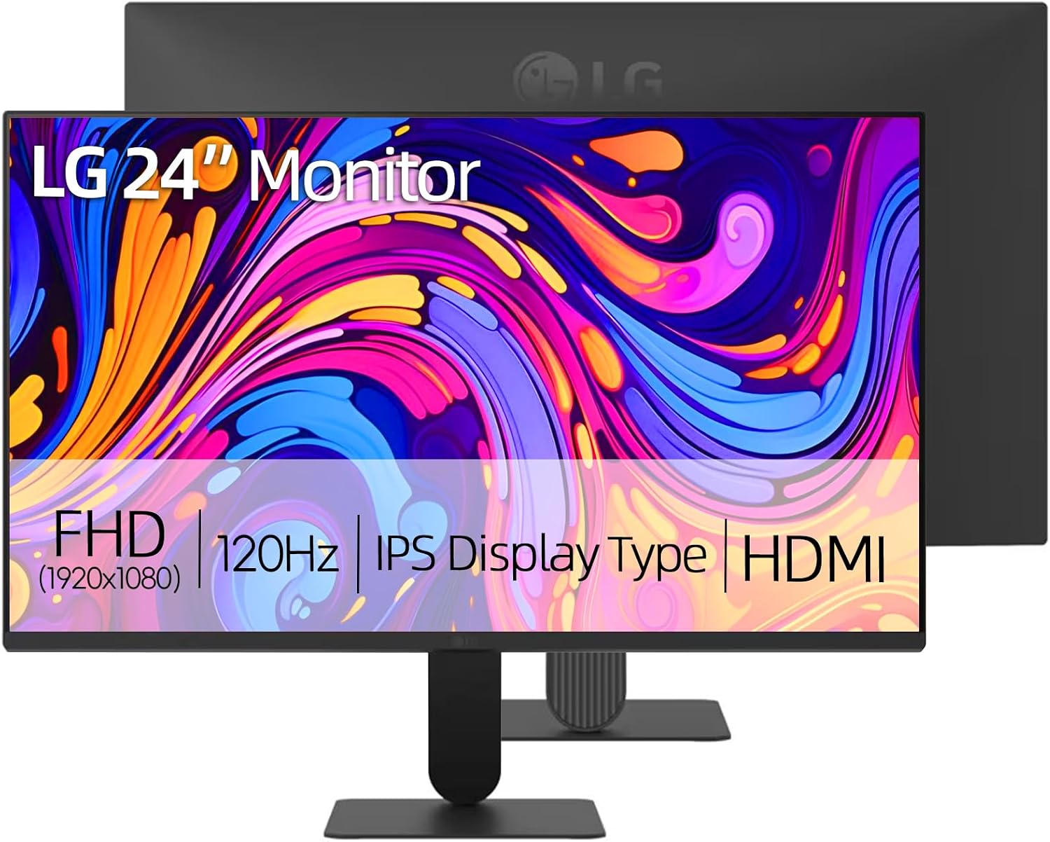 LG 34" UltraWide Monitor, IPS Display, WFHD(2560 x 1080), 100Hz, 5ms, HDR 400, sRGB 99%, HDMI DisplayPort, VESA Mount, Tilt Stand, Built for Multitasking & Productivity