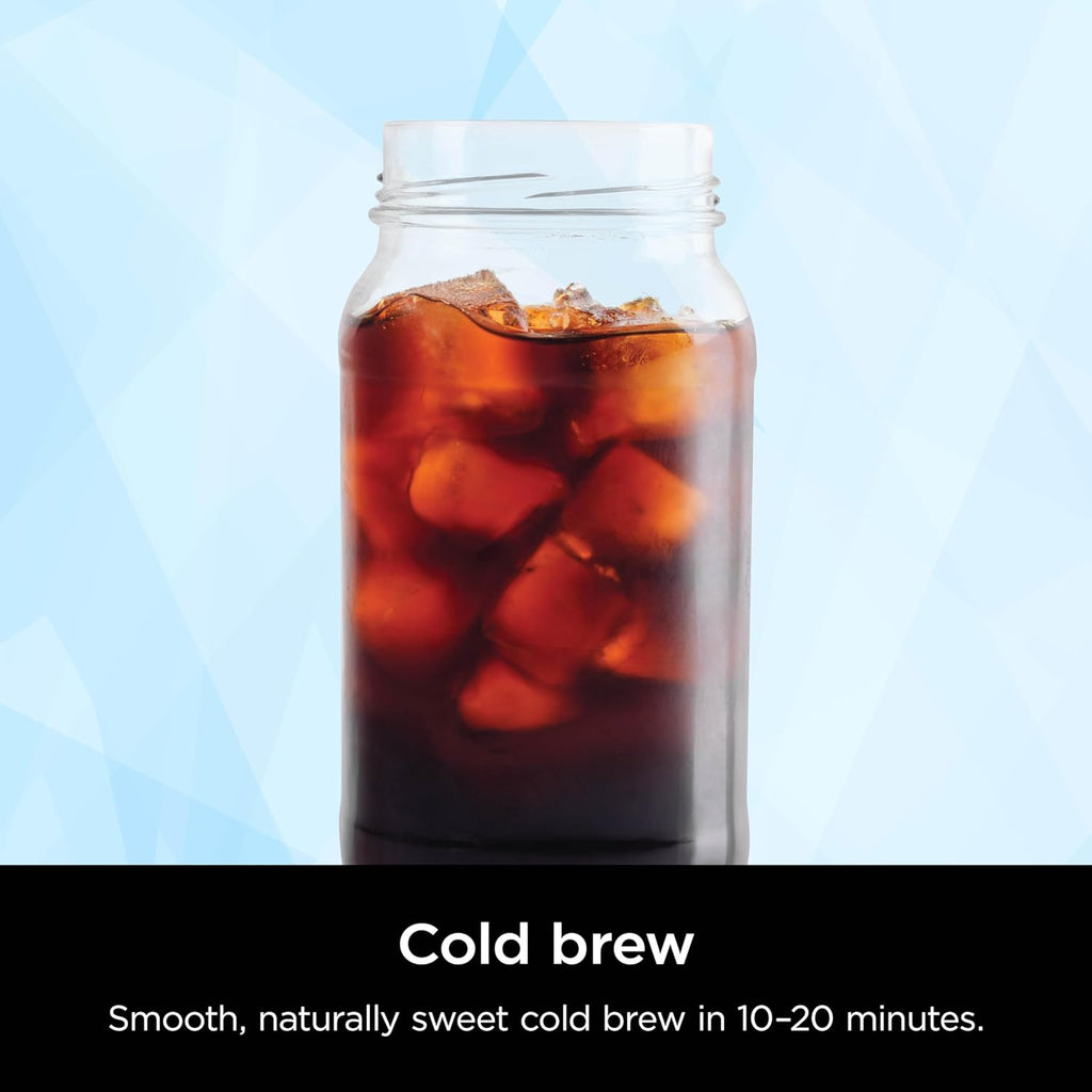 Ninja Hot & Iced XL Coffee Maker with Rapid Cold Brew, Black, CM371 | 4 Brew Styles, 8 Sizes Small Cup to Travel Mug, Single-Serve Coffee Brewer, 12-Cup Carafe, Removable Reservoir