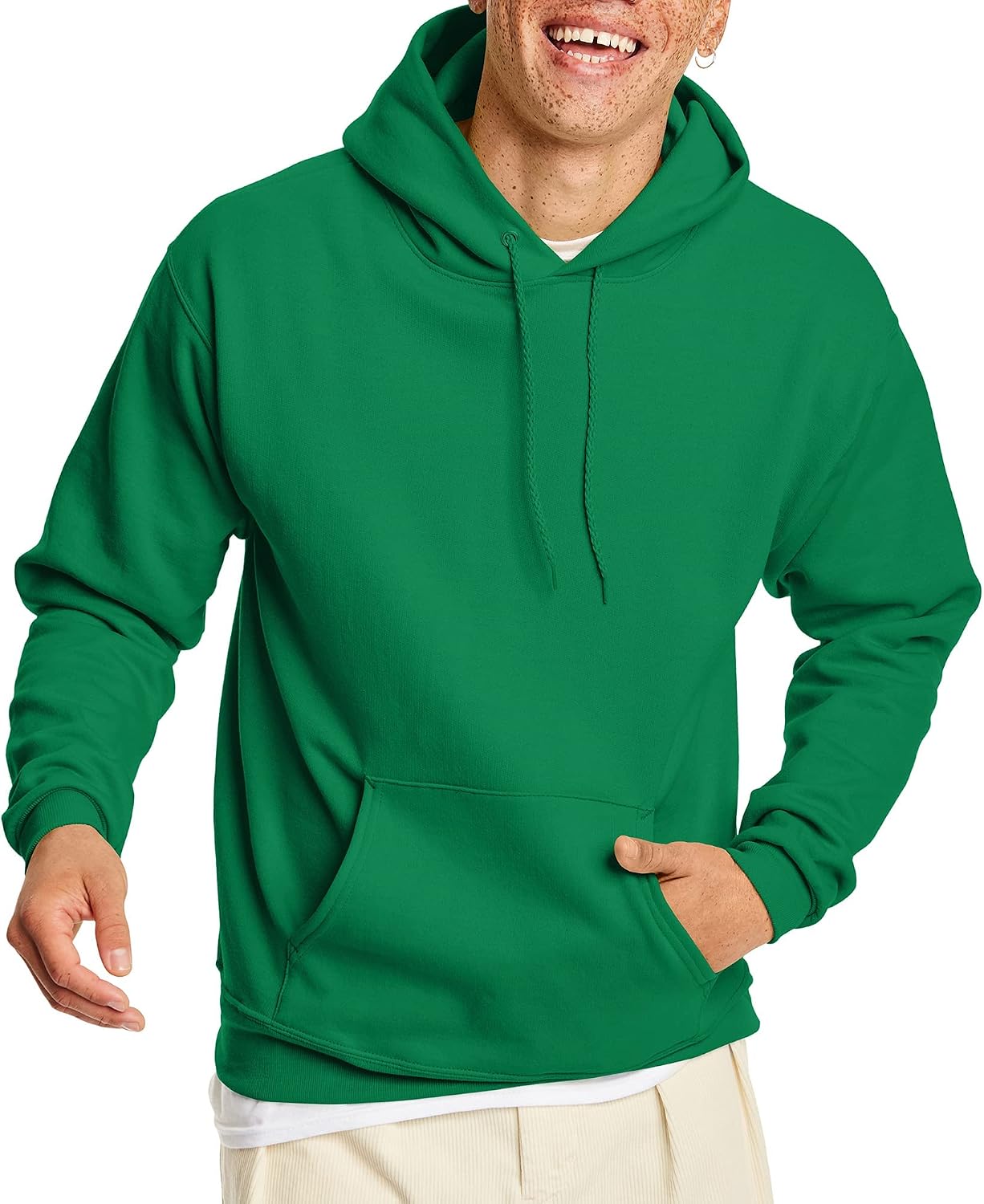 Hanes Men's Hoodie - EcoSmart Fleece Hooded Sweatshirt for Men & Women - Midweight Fleece - Big & Tall Available