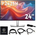 Dell P2425H Computer Monitor Screen 24" 16:9 IPS Display with Stand - 100Hz Full HD, 1920 x 1080 with DisplayPort, HDMI, USB 3.0 Upstream & Power Cable - New