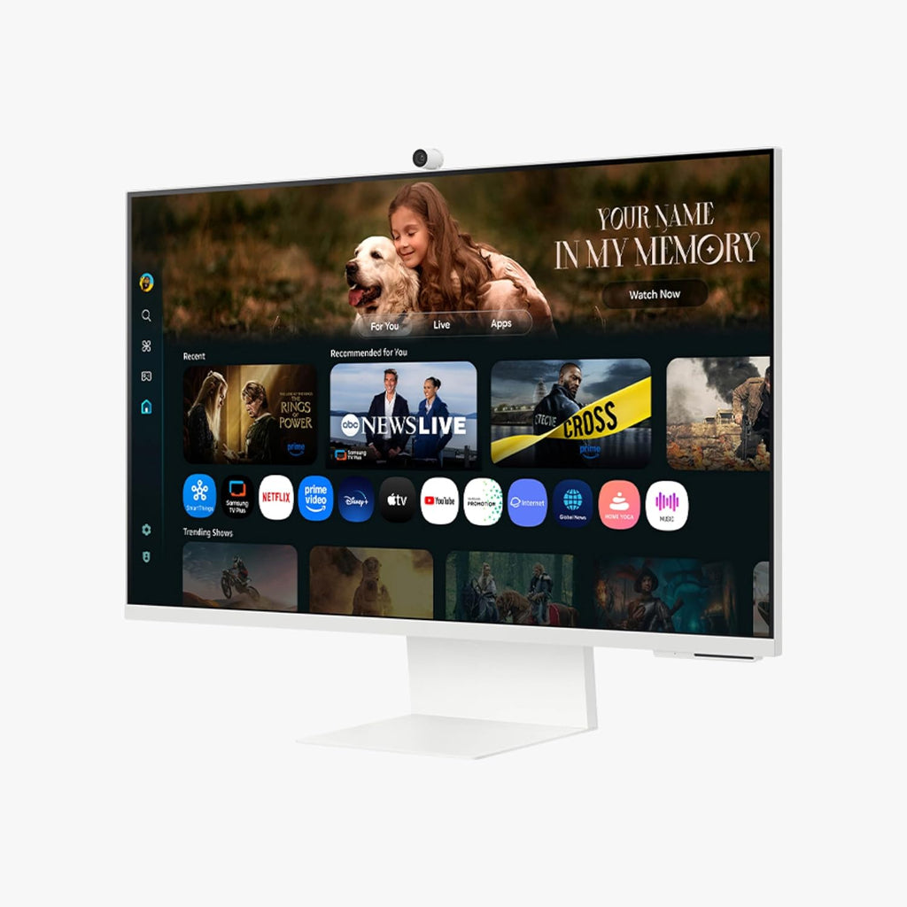 Samsung 32” M8 (M80F) Series 4K UHD Smart Monitor | Samsung Vision AI, Smart TV Apps, Gaming Hub, USB-C, HDMI and USB-A, White (LS32FM803UNXZA)