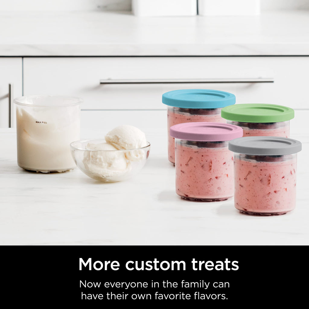 Ninja® CREAMi® 7-in-1 Ice Cream Maker, Ice Cream, Gelato & more, NC299AMZ | Ninja CREAMi transforms frozen bases into ice cream, sorbet and milkshakes at a button touch, from healthy to indulgent.