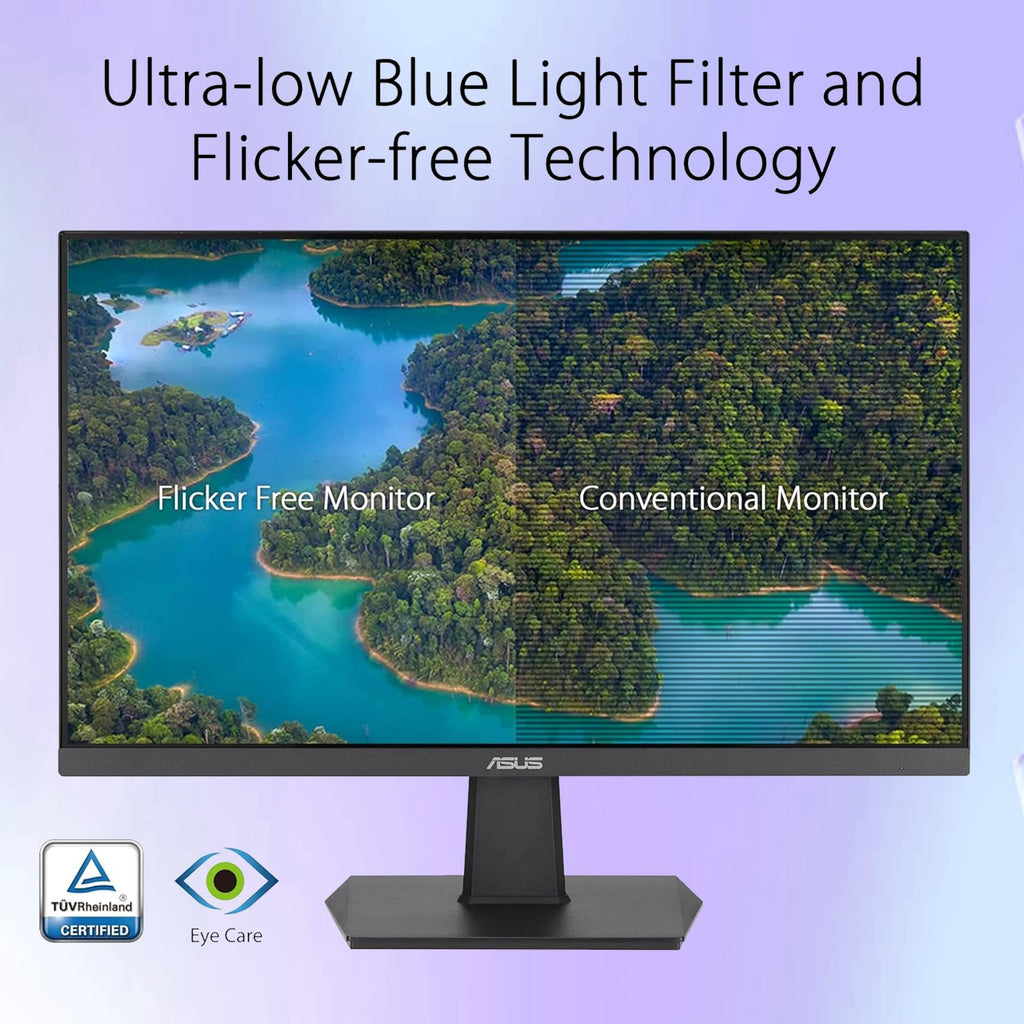 ASUS TUF 24" Gaming Monitor, FHD 1080p, Fast IPS, 240Hz, 0.3ms, AMD FreeSync Premium, G-SYNC Compatible, 99% sRGB, ELMB Sync, Eye Care, DisplayPort, HDMI, VESA Mount, Tilt Adjustment, Black