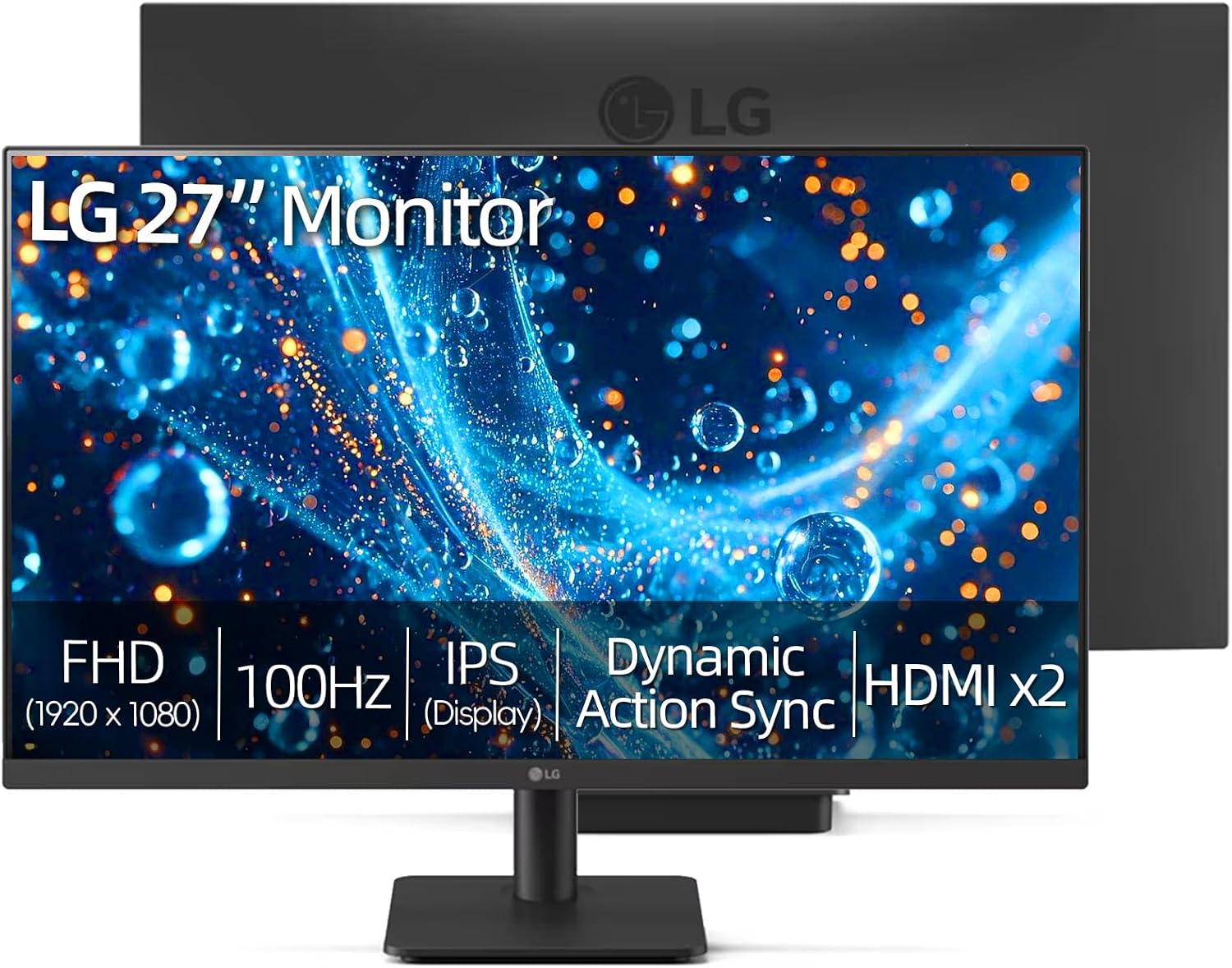 LG 34" UltraWide Monitor, IPS Display, WFHD(2560 x 1080), 100Hz, 5ms, HDR 400, sRGB 99%, HDMI DisplayPort, VESA Mount, Tilt Stand, Built for Multitasking & Productivity
