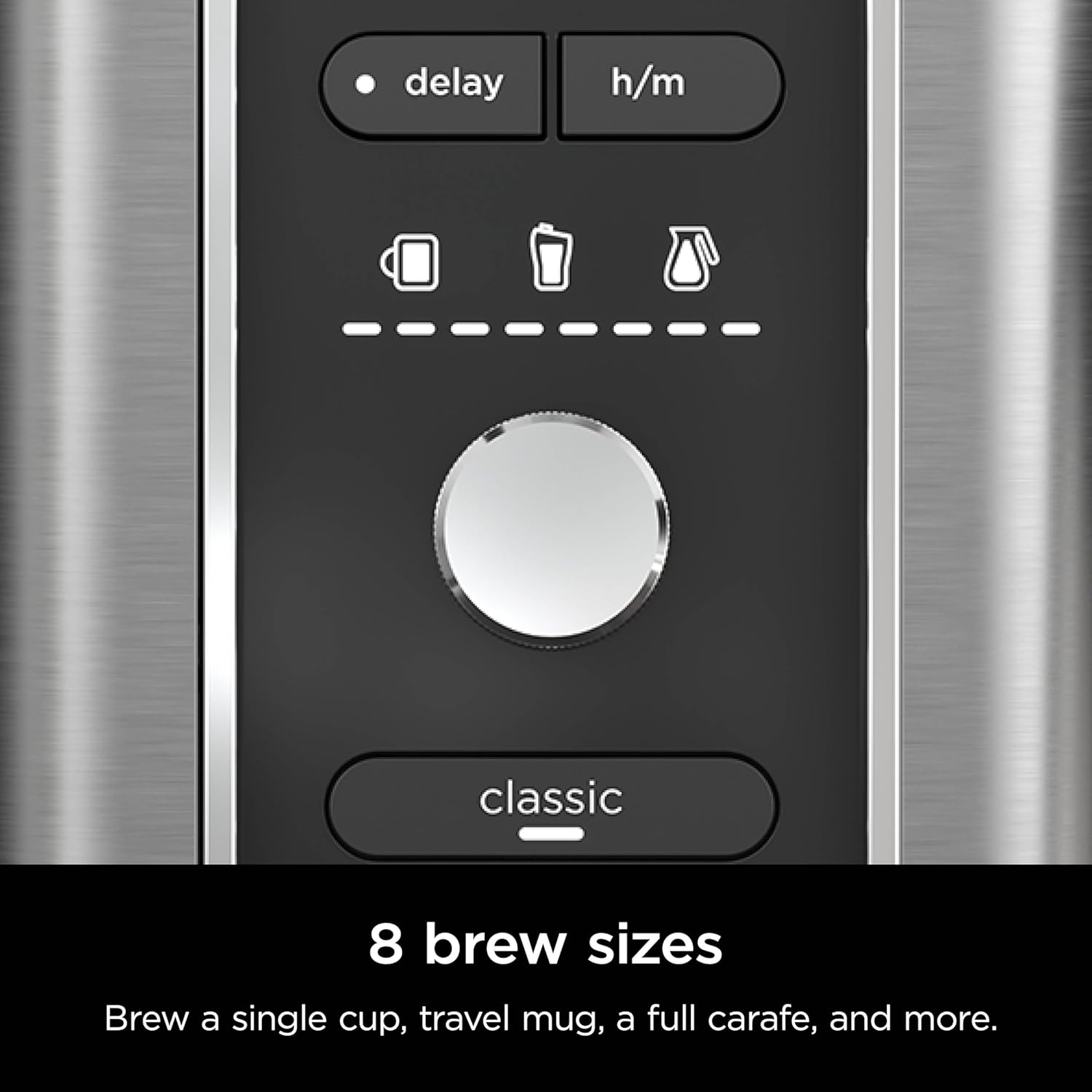 Ninja Hot & Iced XL Coffee Maker with Rapid Cold Brew, Black, CM371 | 4 Brew Styles, 8 Sizes Small Cup to Travel Mug, Single-Serve Coffee Brewer, 12-Cup Carafe, Removable Reservoir
