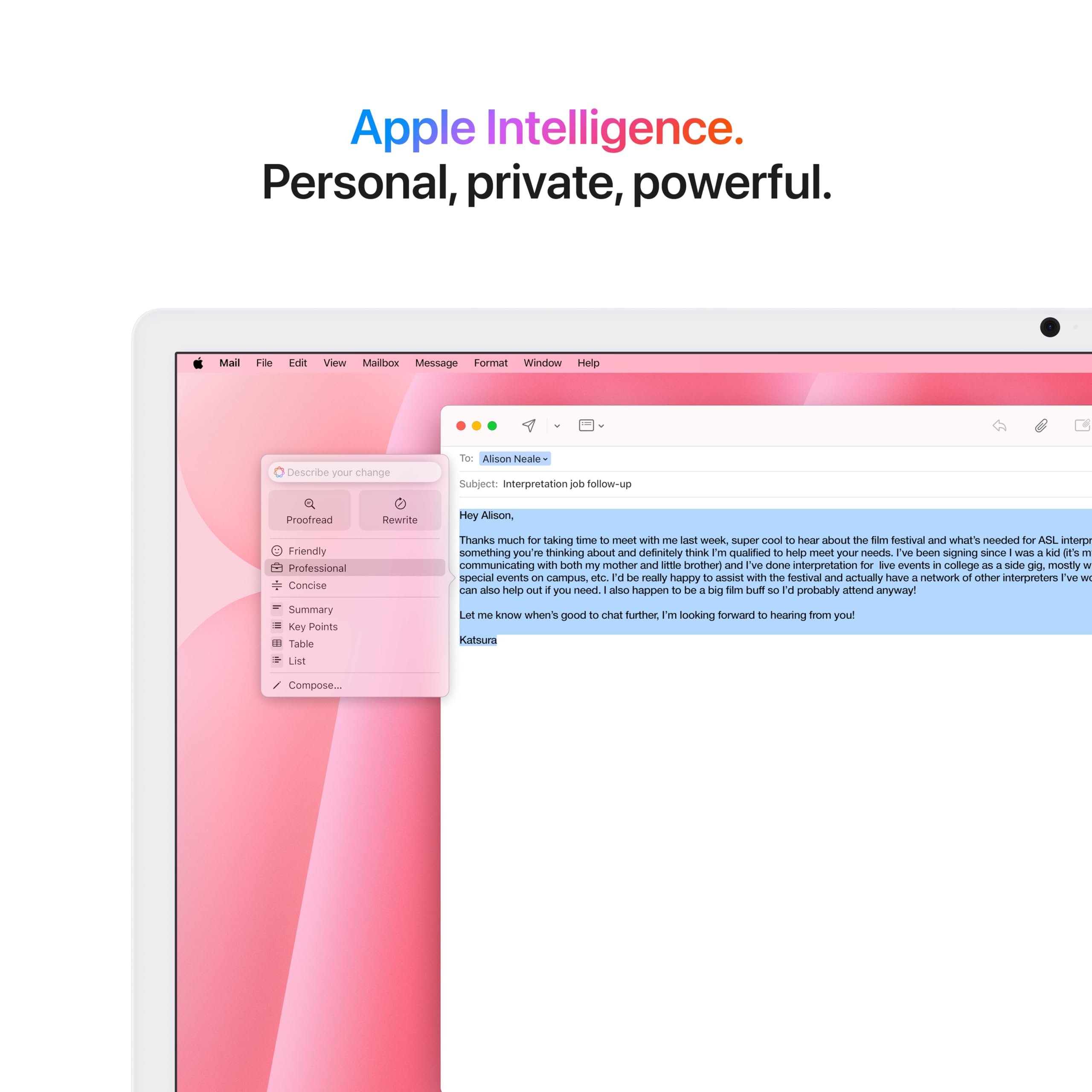 Apple 2024 iMac All-in-One Desktop Computer with M4 chip with 8-core CPU, 8-core GPU: Built for Apple Intelligence, 16GB Unified Memory, 256GB SSD Storage; Green with AppleCare+ (3 Years)