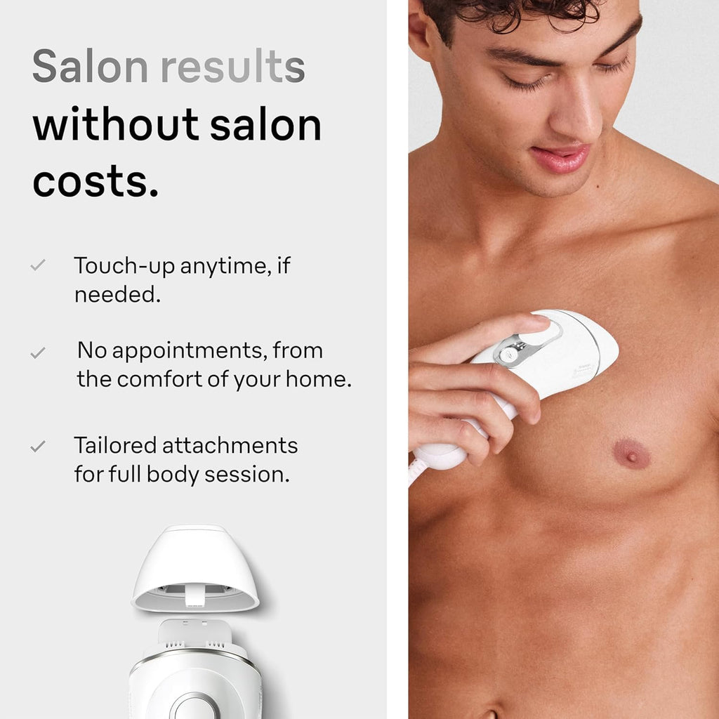 Braun IPL, Silk·Expert Pro 5, IPL Hair Removal for Women and Men, Permanent Laser Hair Reduction At-Home, 2 Heads, Pouch, IPL5137
