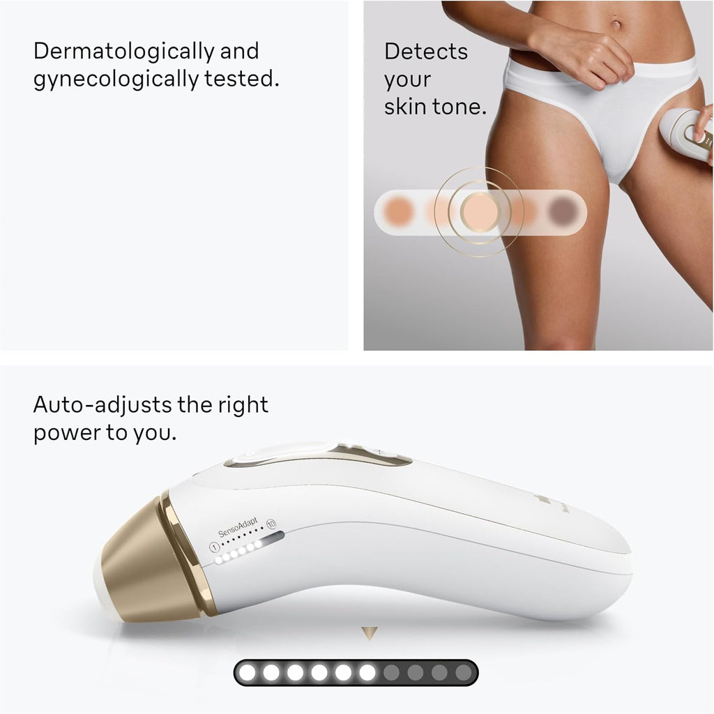 Braun IPL, Silk·Expert Pro 5, IPL Hair Removal for Women and Men, Permanent Laser Hair Reduction At-Home, 2 Heads, Pouch, IPL5137