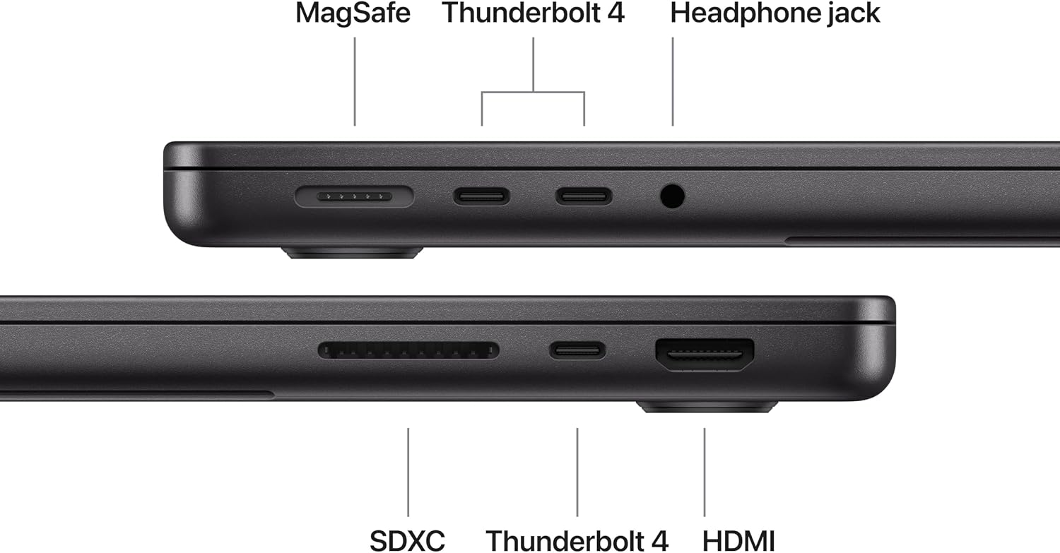 Apple 2025 MacBook Pro Laptop with Apple M5 chip with 10‑core CPU and 10‑core GPU: Built for AI, 14.2-inch Liquid Retina XDR Display, 16GB Unified Memory, 1TB SSD Storage; Space Black