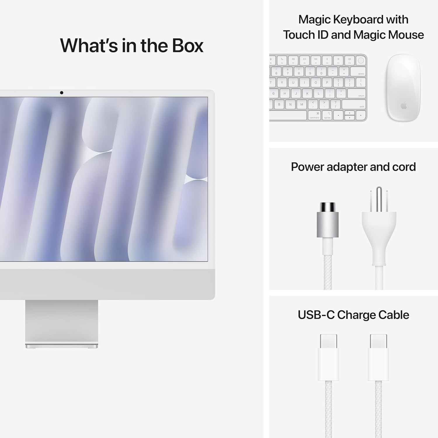 Apple 2024 iMac All-in-One Desktop Computer with M4 chip with 10-core CPU, 10-core GPU: Built for Apple Intelligence, 16GB Unified Memory, 256GB SSD Storage; Blue with AppleCare+ (3 Years)
