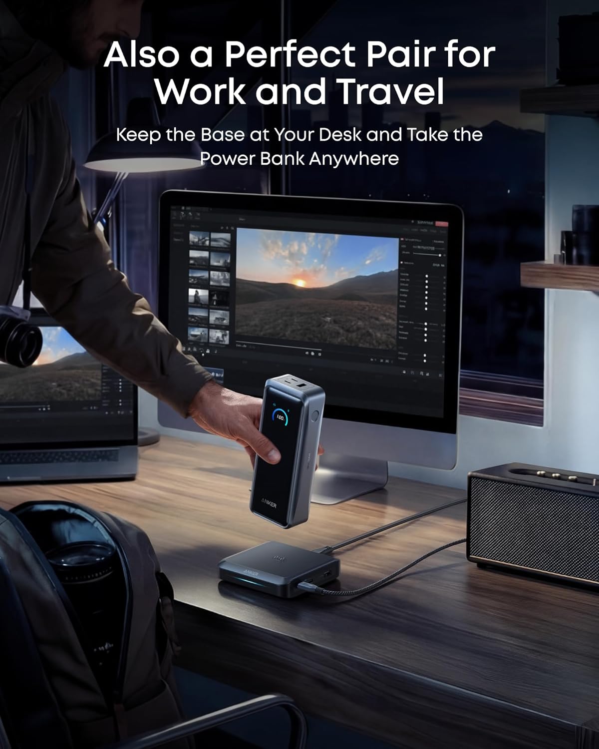 Anker Prime Power Bank, 26,250mAh 300W Fast Charging | 3-Port Portable Charger, Two-Way Charging, TSA-Approved, App Control, for MacBook, iPhone 17 / 16 Series (Base Not Included)