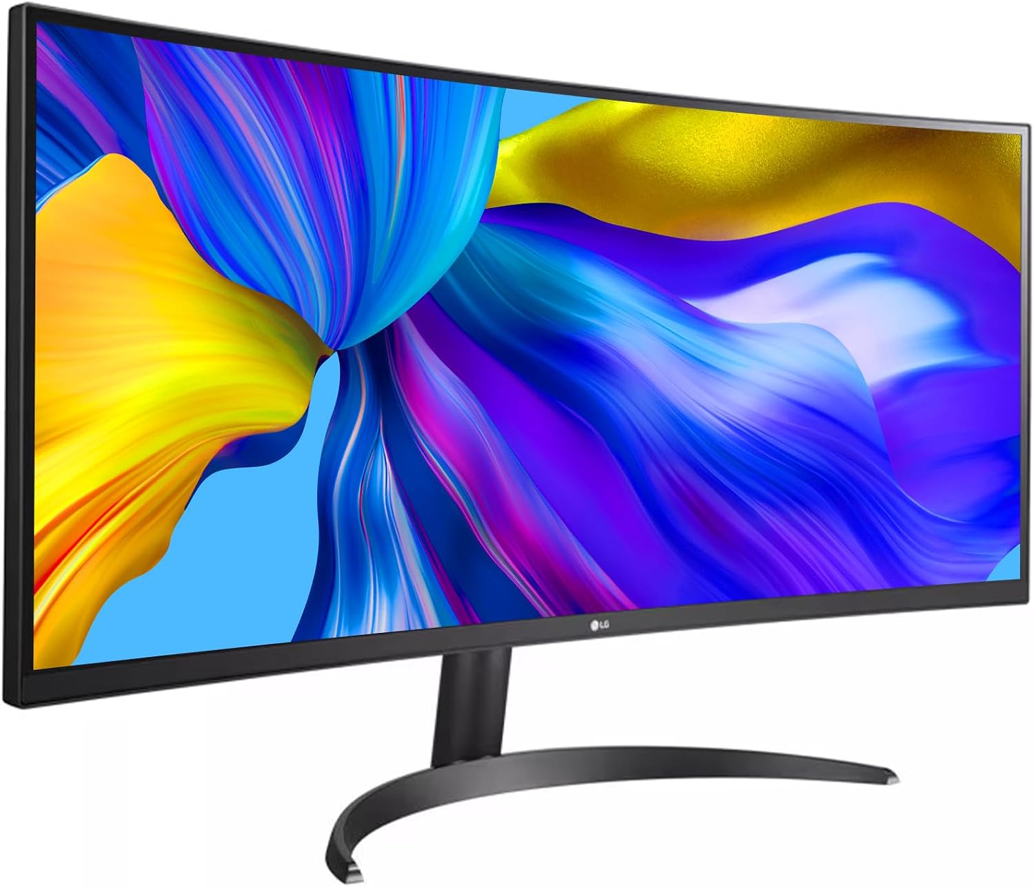 LG 34 Inch UltraWide Monitor, WQHD (3440x1440) Curved Display, 100Hz, sRGB 99%, HDR10, Dynamic Action Sync, Black Stabilizer, PBP, Dual Controller,Auto Input Switch, 1 x DisplayPort, 2 x HDMI, Black