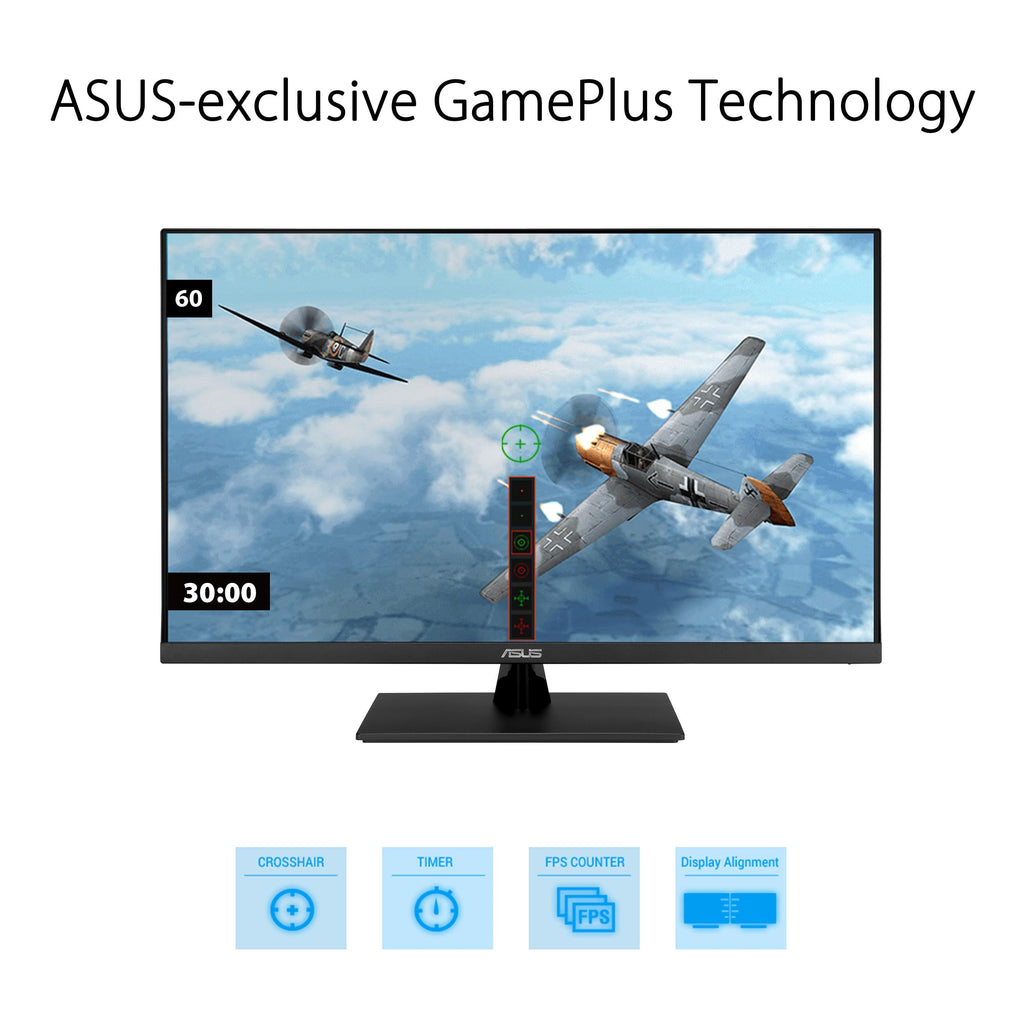 ASUS 27" Computer Monitor (VA279QG) - Full HD, IPS, 120Hz, 1ms MPRT, Adaptive-Sync, Eye Care, Low Blue Light, Flicker Free, HDMI, DisplayPort, VGA, Speakers, VESA Mountable, 99% sRGB, 3yr Warranty