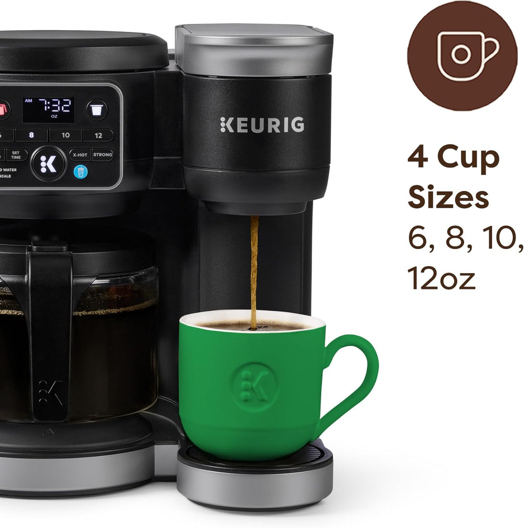 Keurig K-Duo Hot & Iced Single Serve & Carafe Coffee Maker, MultiStream Technology, 72oz Reservoir (Gen 2) | MultiStream Technology, Reservoir (Gen 2)