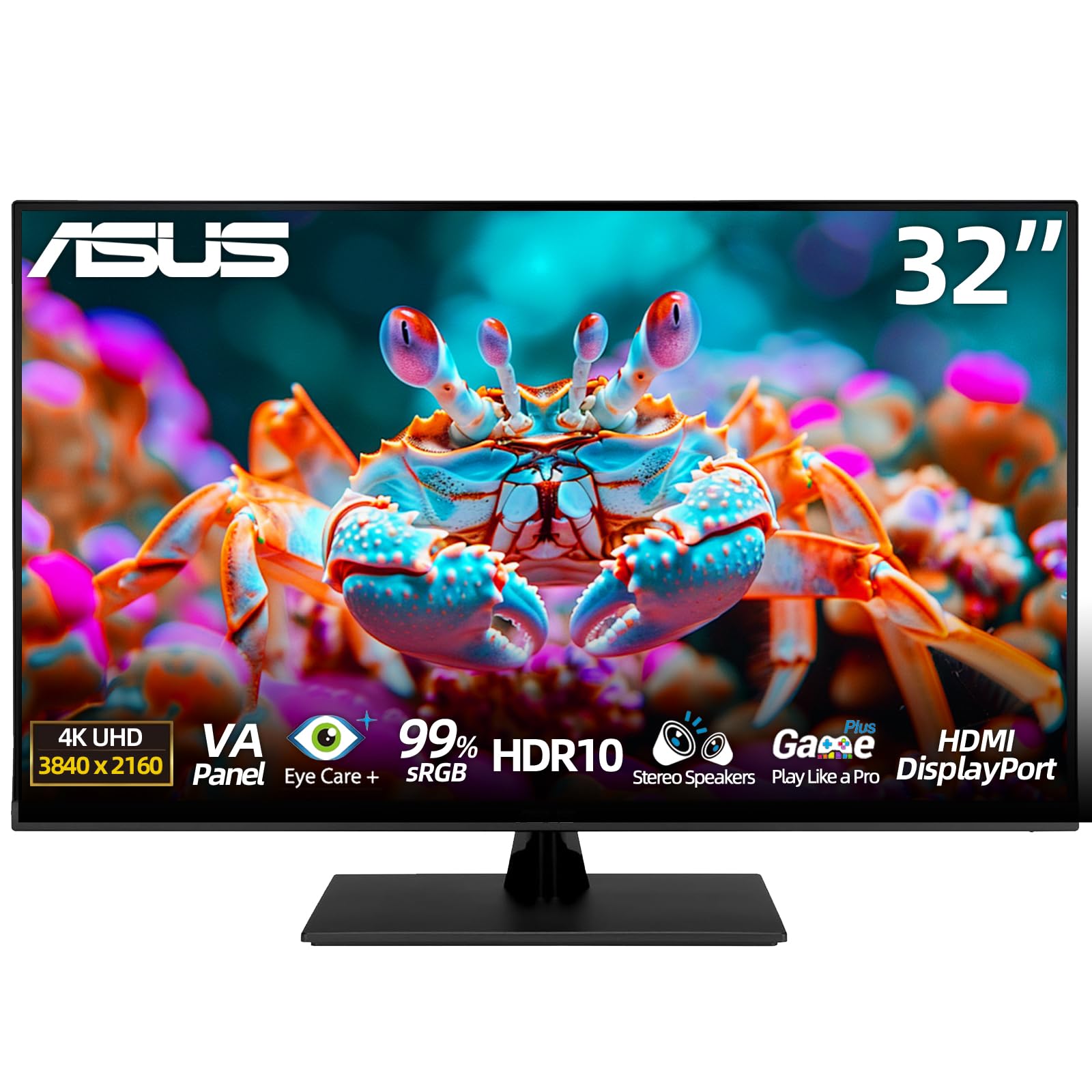 ASUS TUF 24" Gaming Monitor, FHD 1080p, Fast IPS, 240Hz, 0.3ms, AMD FreeSync Premium, G-SYNC Compatible, 99% sRGB, ELMB Sync, Eye Care, DisplayPort, HDMI, VESA Mount, Tilt Adjustment, Black