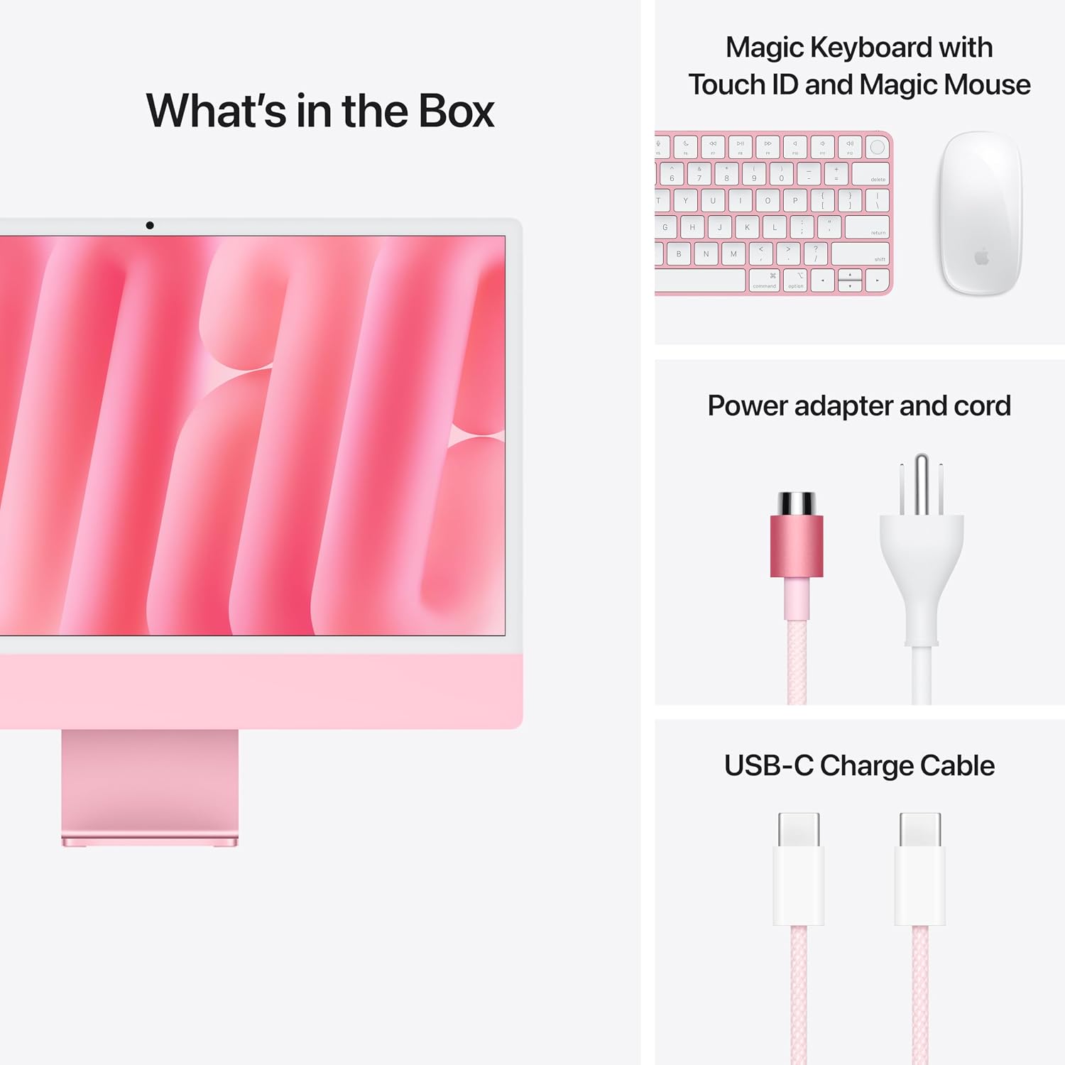 Apple 2024 iMac All-in-One Desktop Computer with M4 chip with 10-core CPU, 10-core GPU: Built for Apple Intelligence, 16GB Unified Memory, 256GB SSD Storage; Blue with AppleCare+ (3 Years)