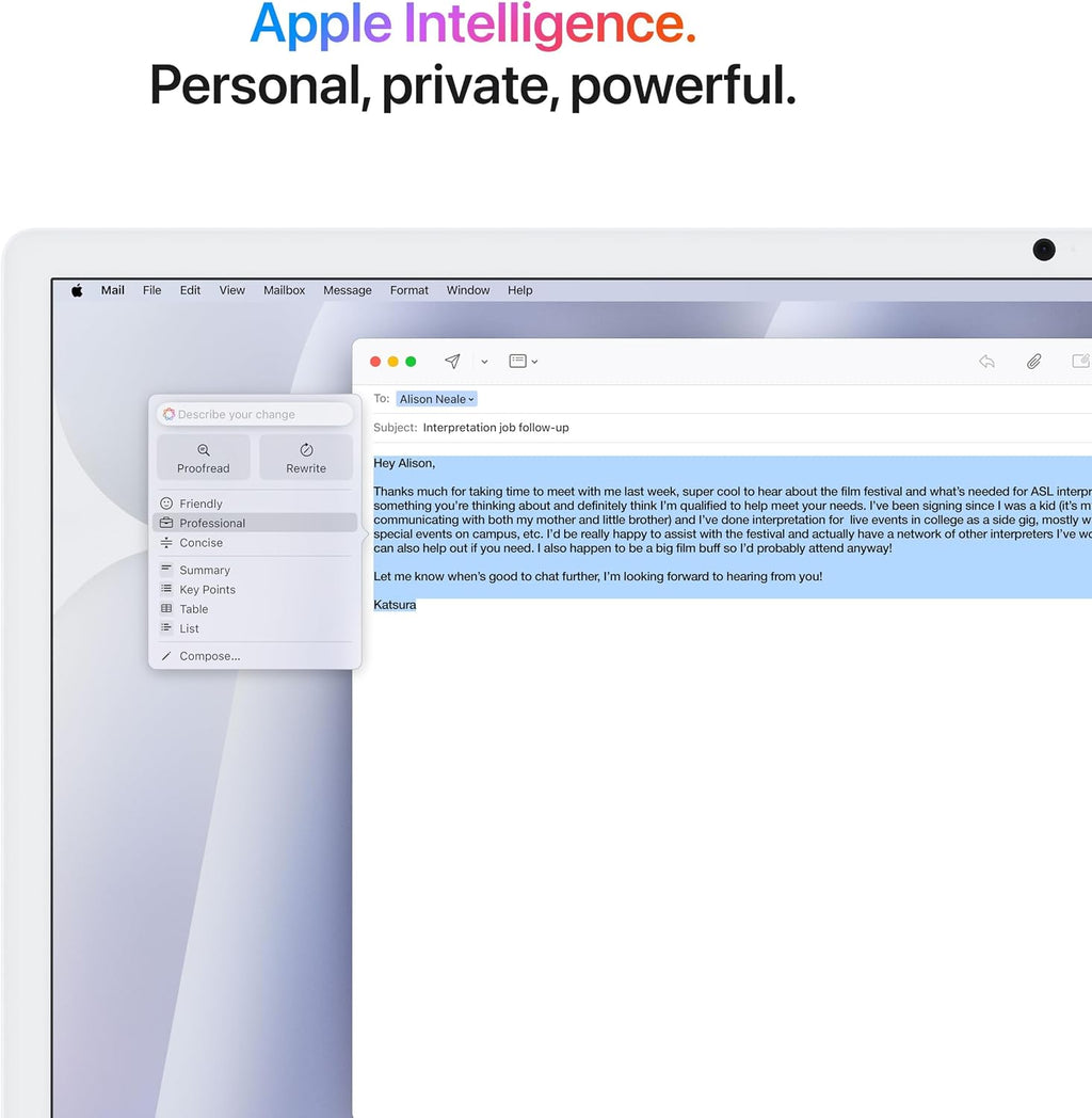 Apple 2024 iMac All-in-One Desktop Computer with M4 chip with 10-core CPU, 10-core GPU: Built for Apple Intelligence, 16GB Unified Memory, 256GB SSD Storage; Blue with AppleCare+ (3 Years)